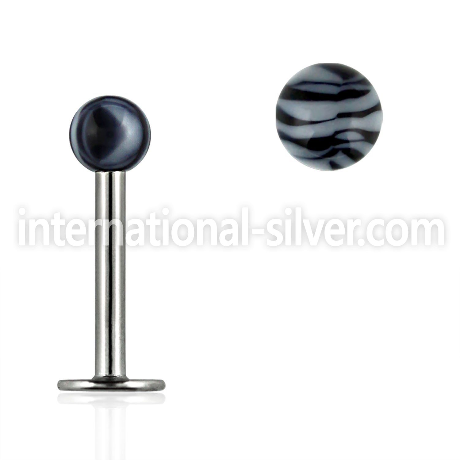 lbdxt labrets lip rings surgical steel 316l with acrylic parts labrets chin