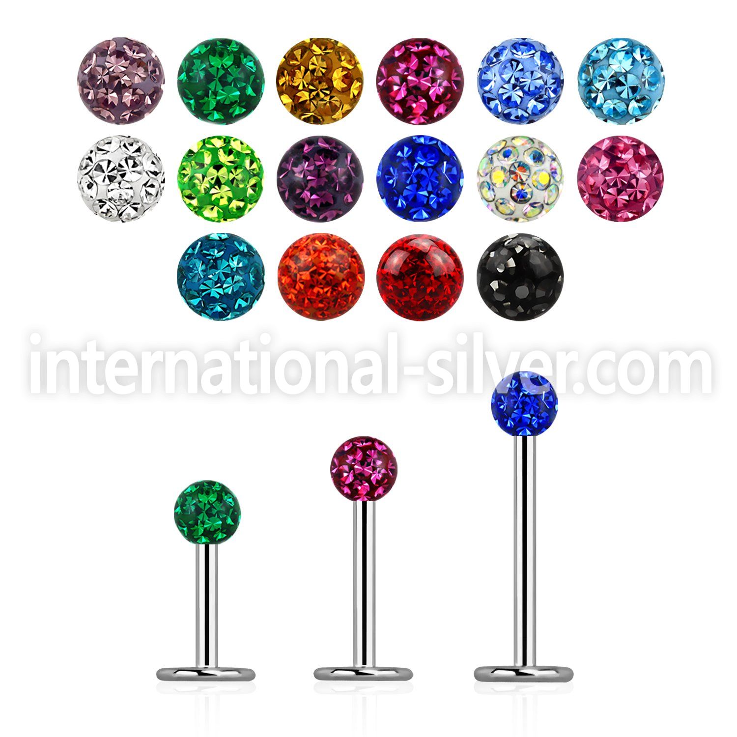 lbfr3ss surgical steel labrets lower lip tragus upper lip monroe piercing