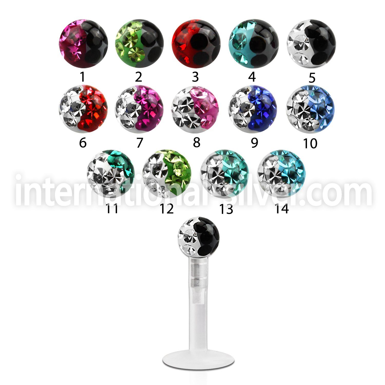 lbifr3e labrets lip rings bioflex ptfe labrets chin