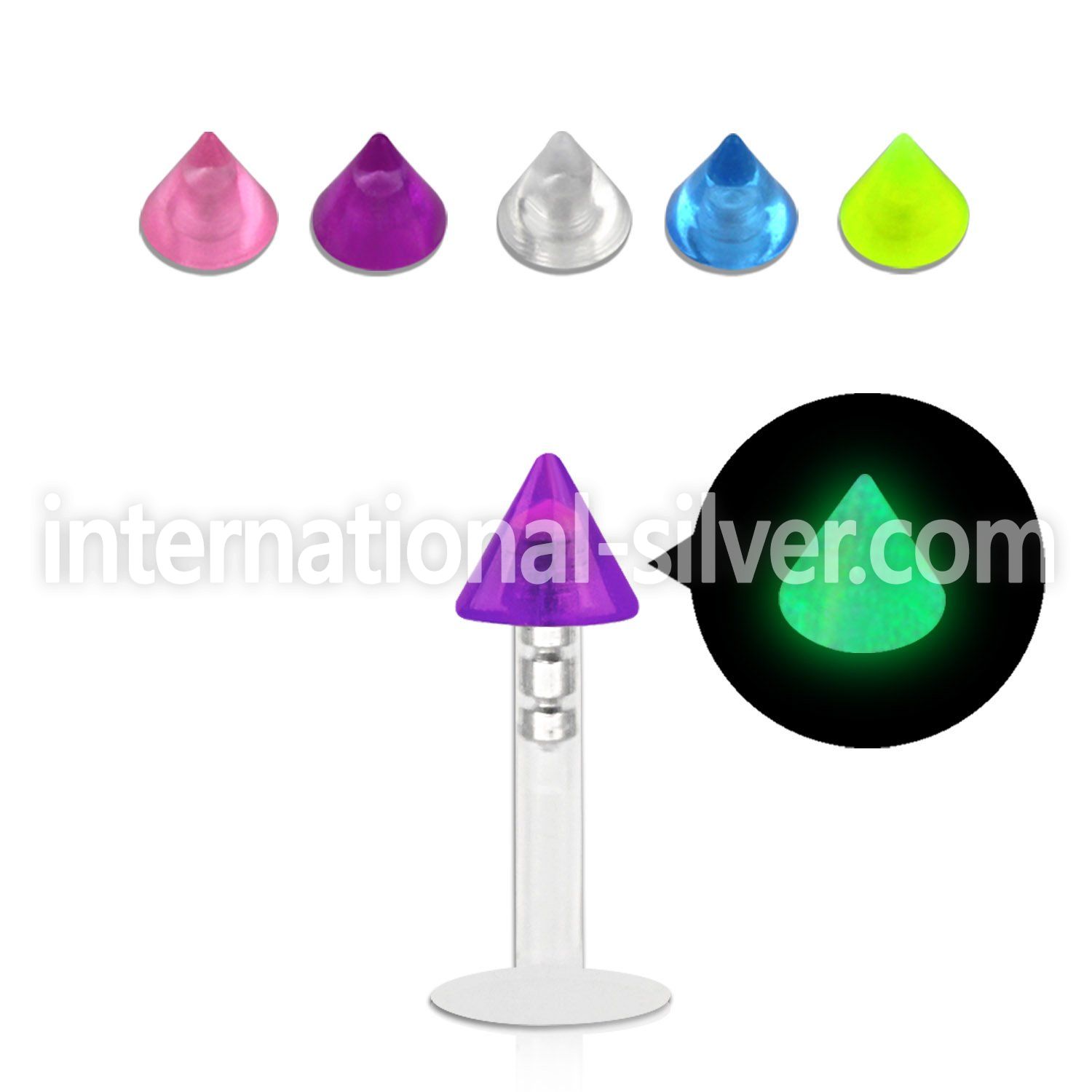 lbiglcn3 labrets lip rings bioflex ptfe labrets chin