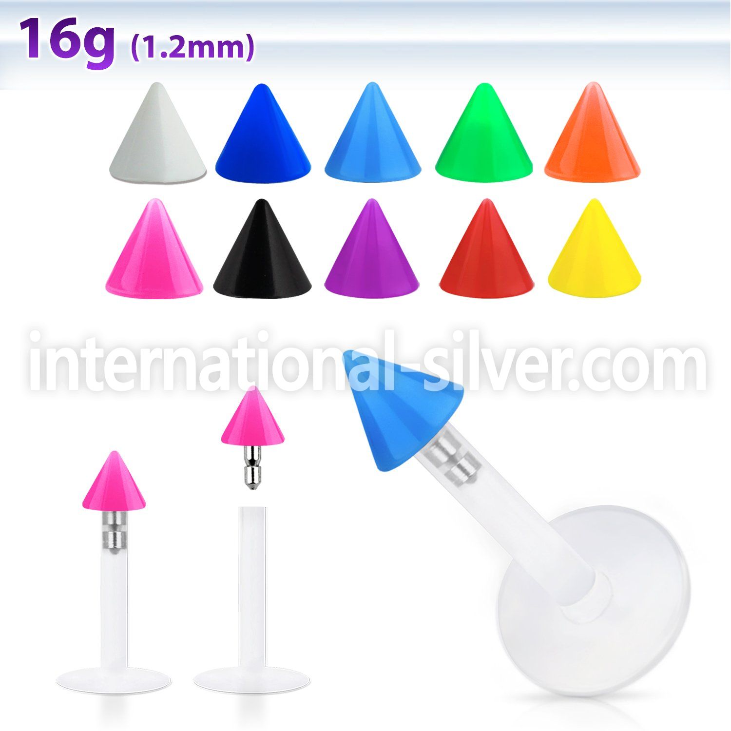 lbisacn3 labrets lip rings bioflex ptfe labrets chin