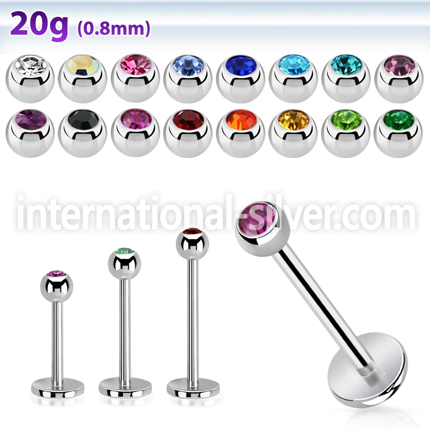 lbjb25xs stainless steel labrets helix lower lip tragus upper lip monroe piercing