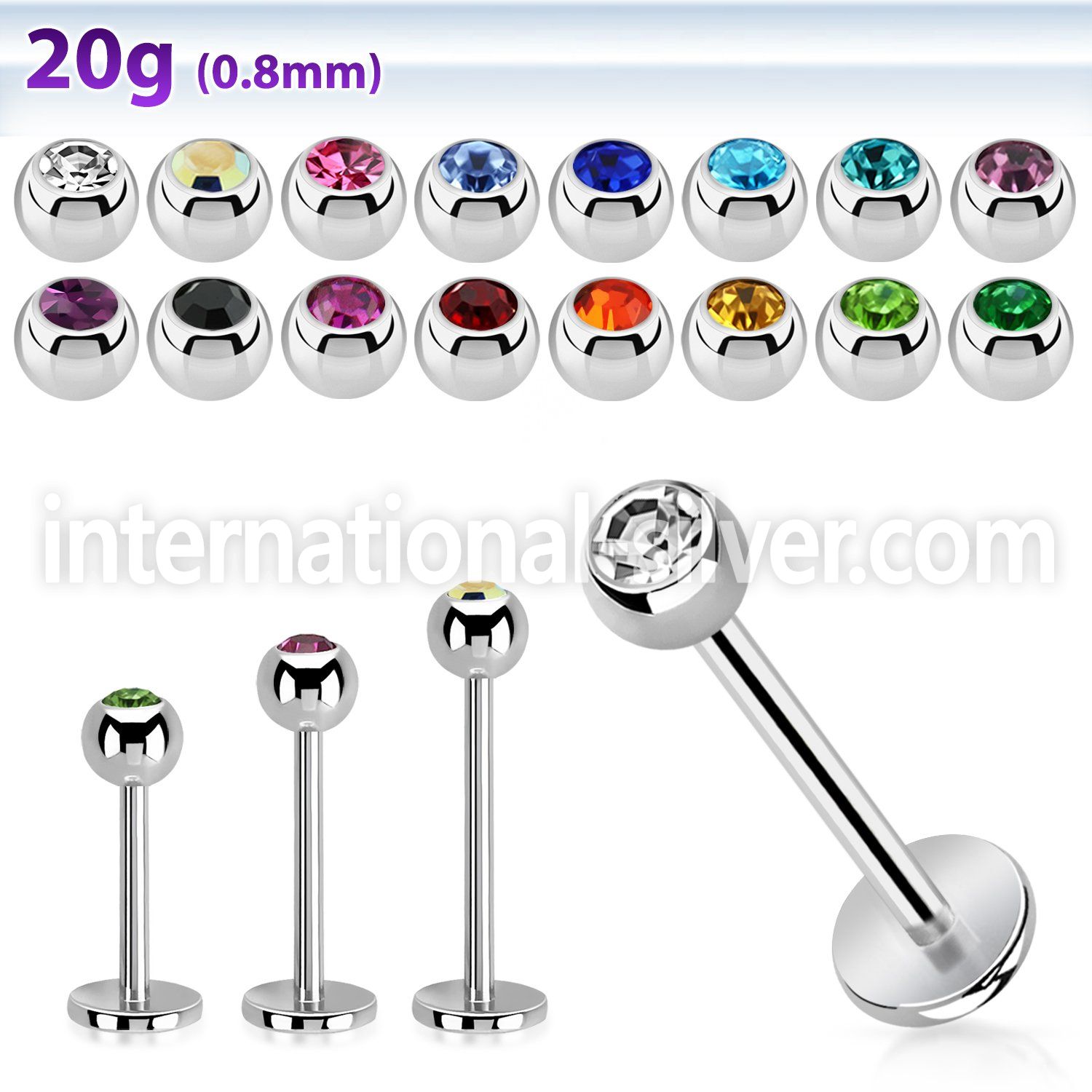 lbjb3xs surgical steel labrets helix lower lip tragus upper lip monroe piercing