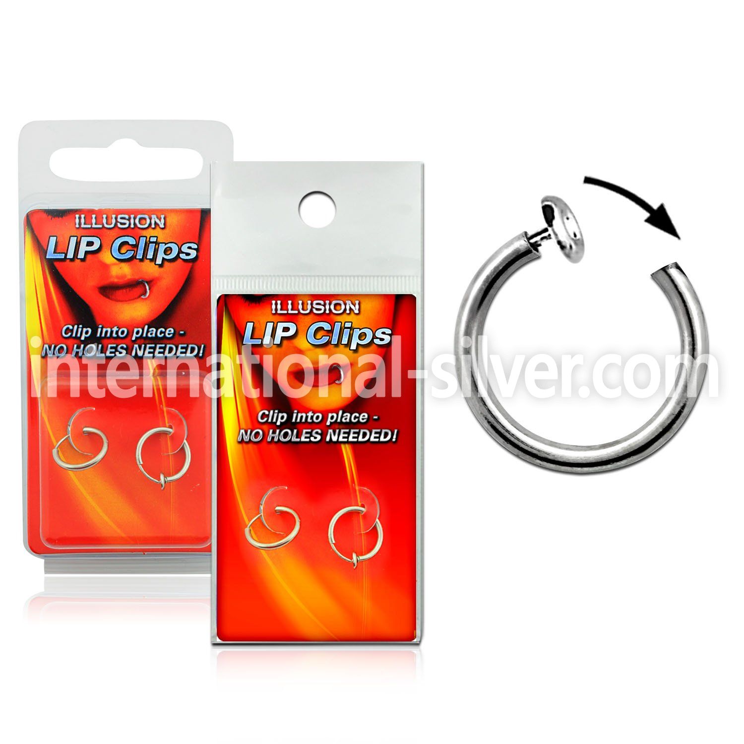 lpcirx fake illusion hoops others belly button