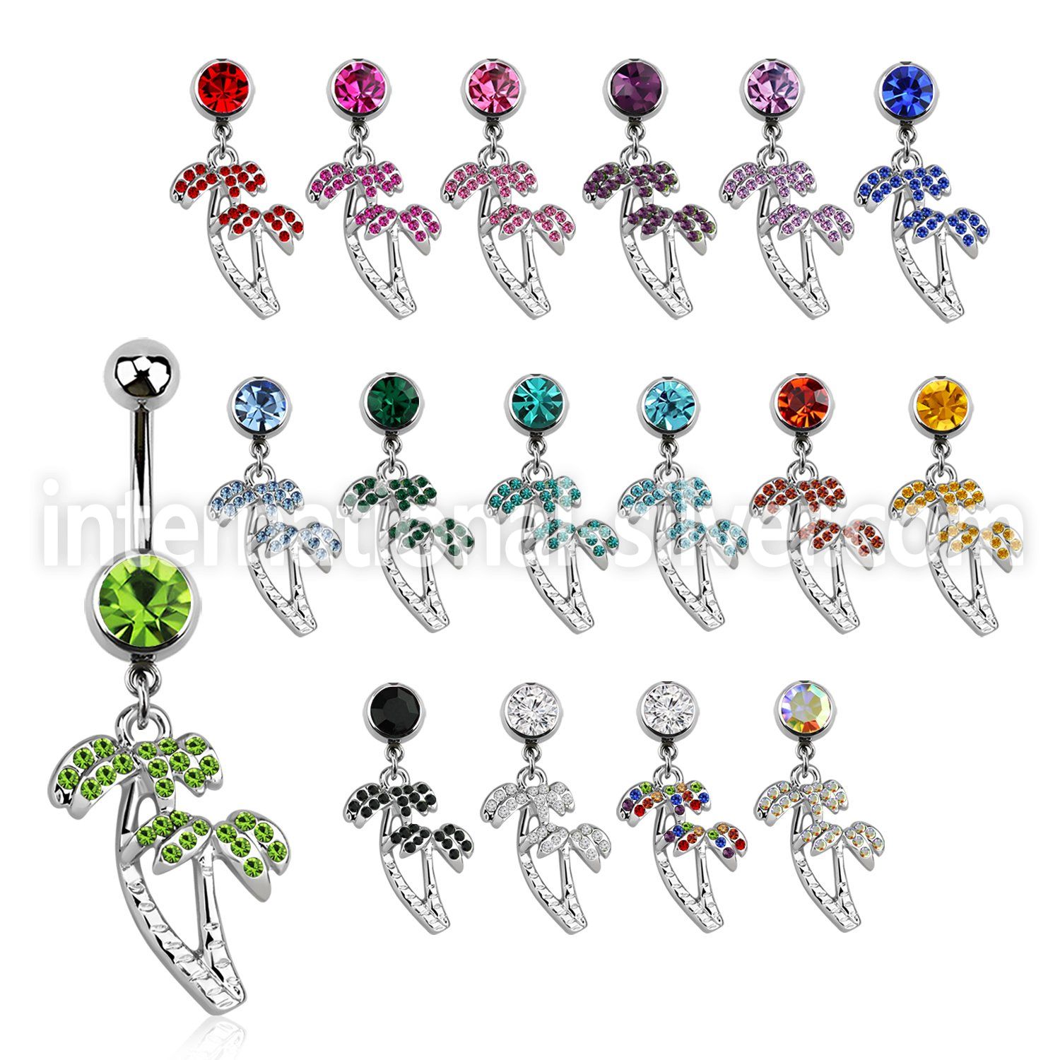 mcd363 belly rings surgical steel 316l belly button