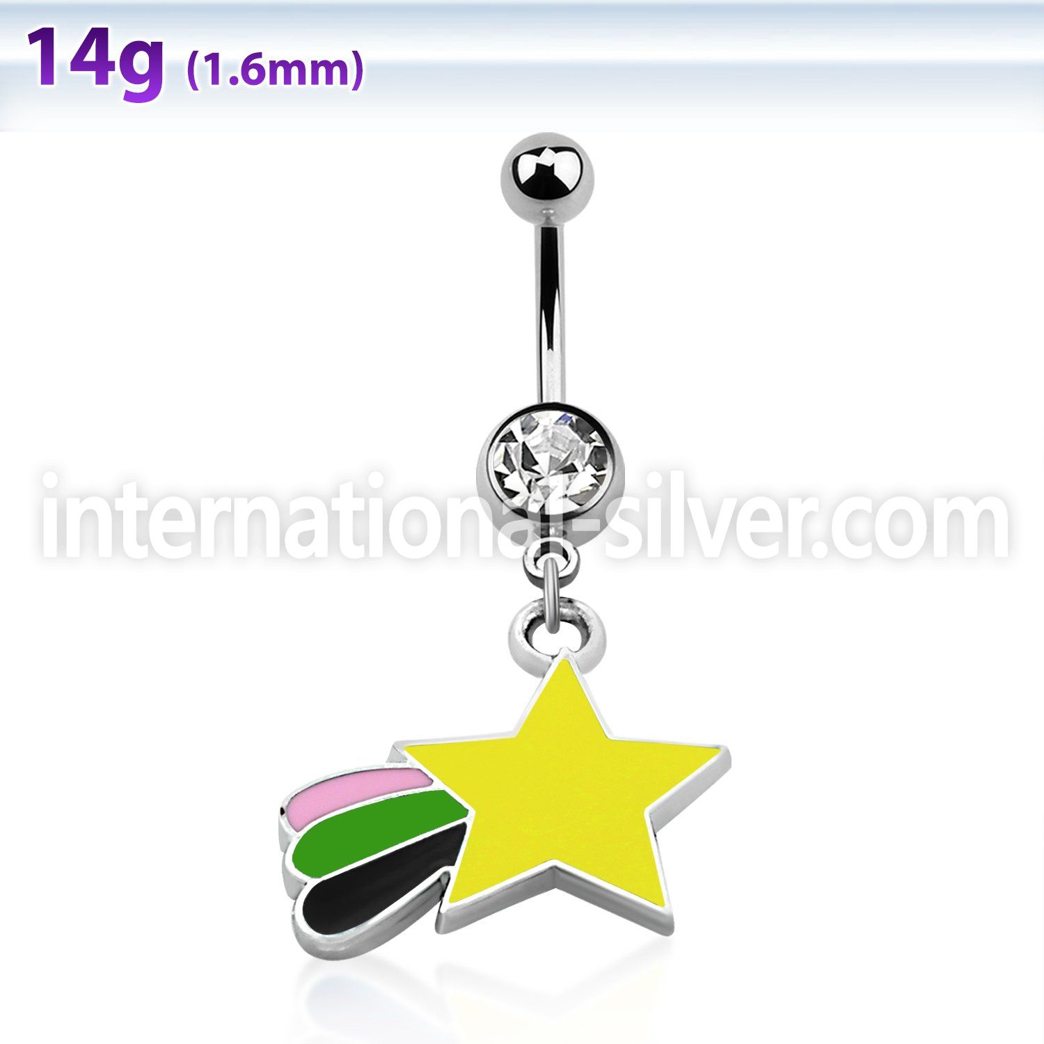 mcd410 belly rings surgical steel 316l belly button