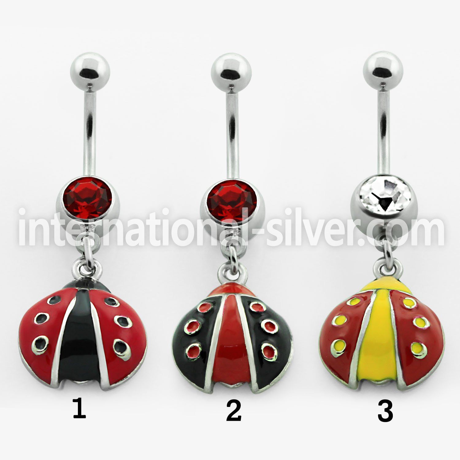 mcd411 belly rings surgical steel 316l belly button