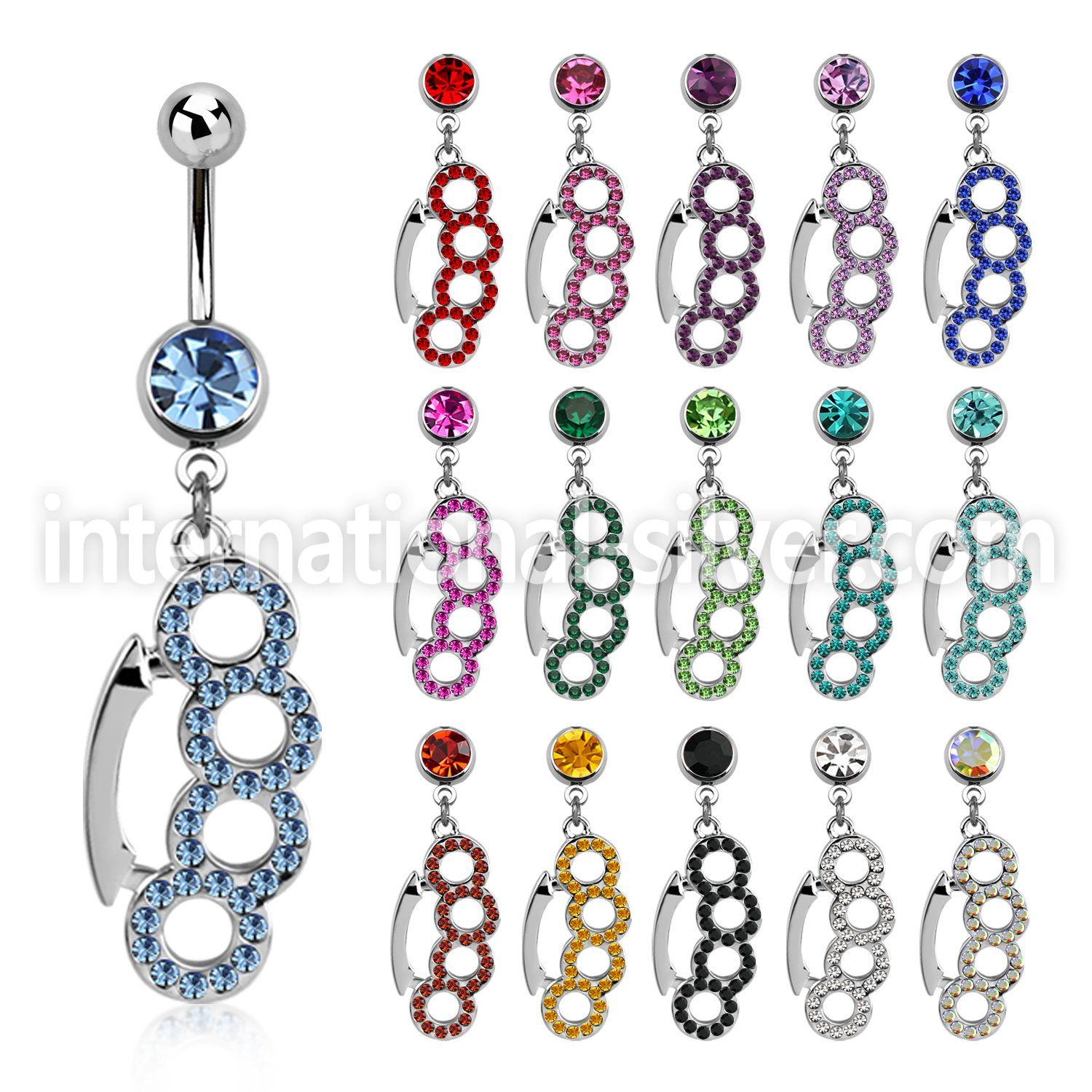 mcd431 belly rings surgical steel 316l belly button