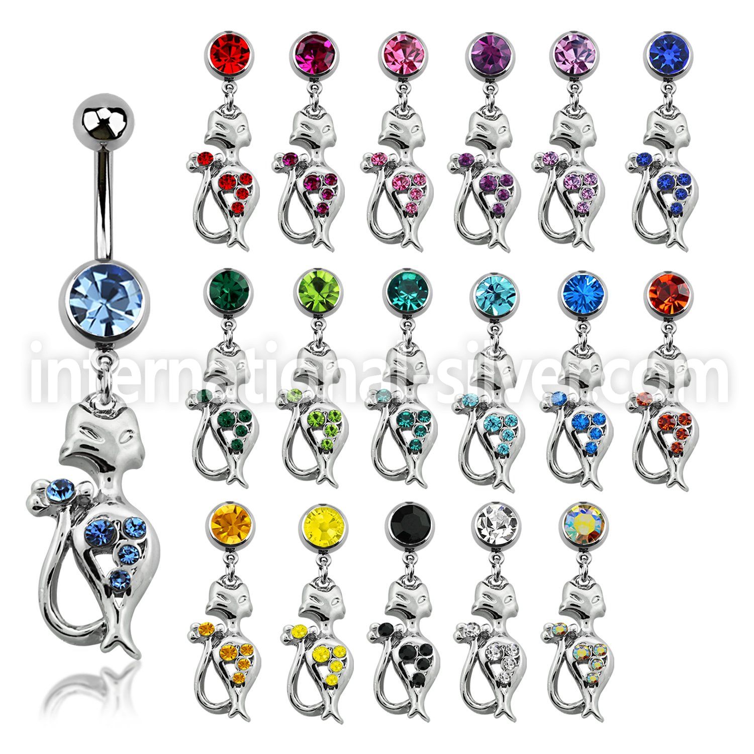 mcd475 belly rings surgical steel 316l belly button