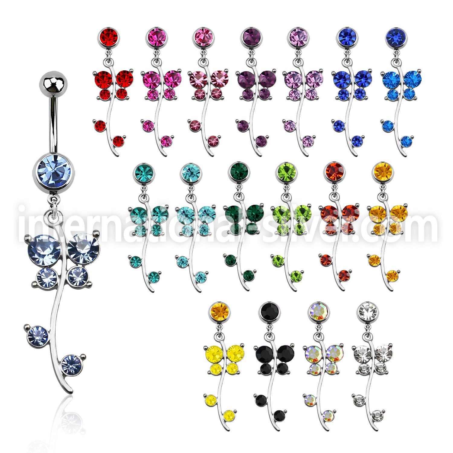 mcd515 belly rings surgical steel 316l belly button