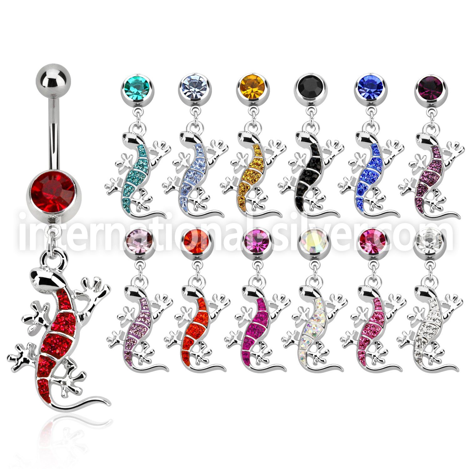 mcd537 belly rings surgical steel 316l belly button
