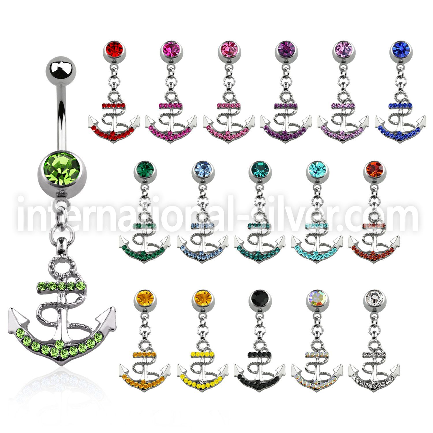 mcd540 belly rings surgical steel 316l belly button