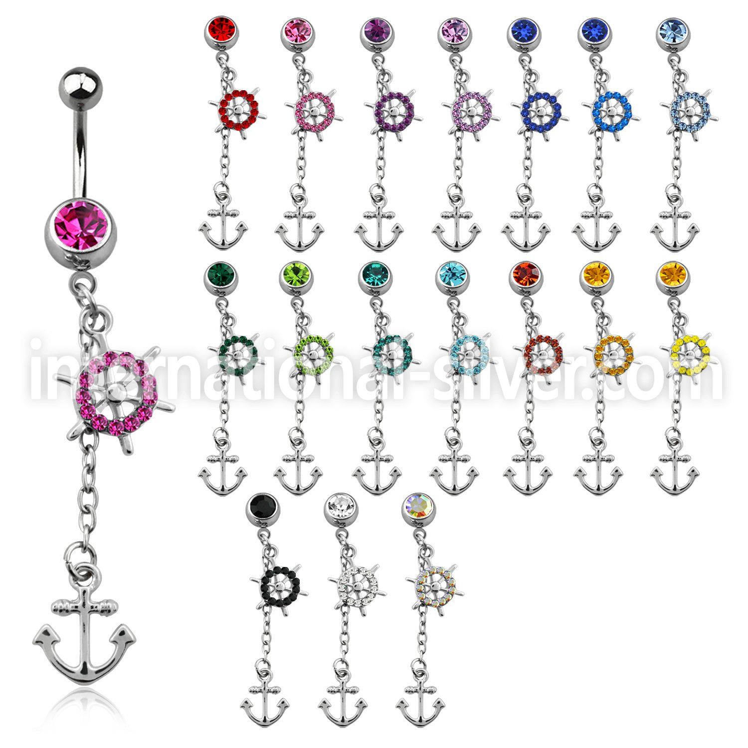 mcd567x belly rings surgical steel 316l belly button
