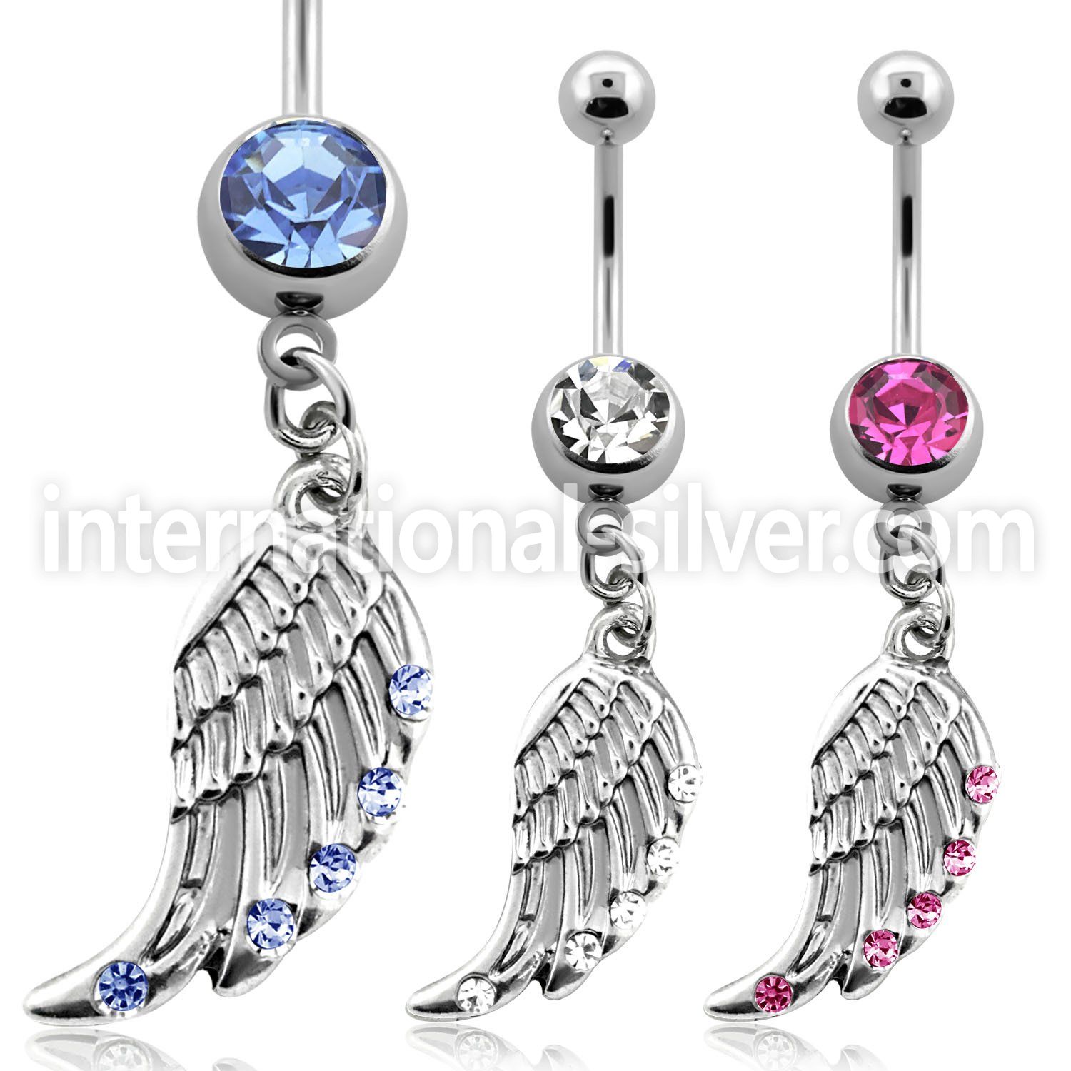 mcd568 belly rings surgical steel 316l belly button