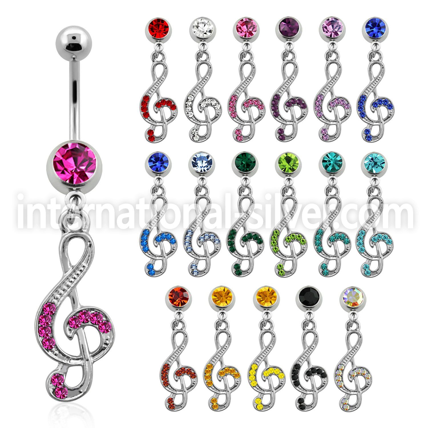 mcd576 belly rings surgical steel 316l belly button