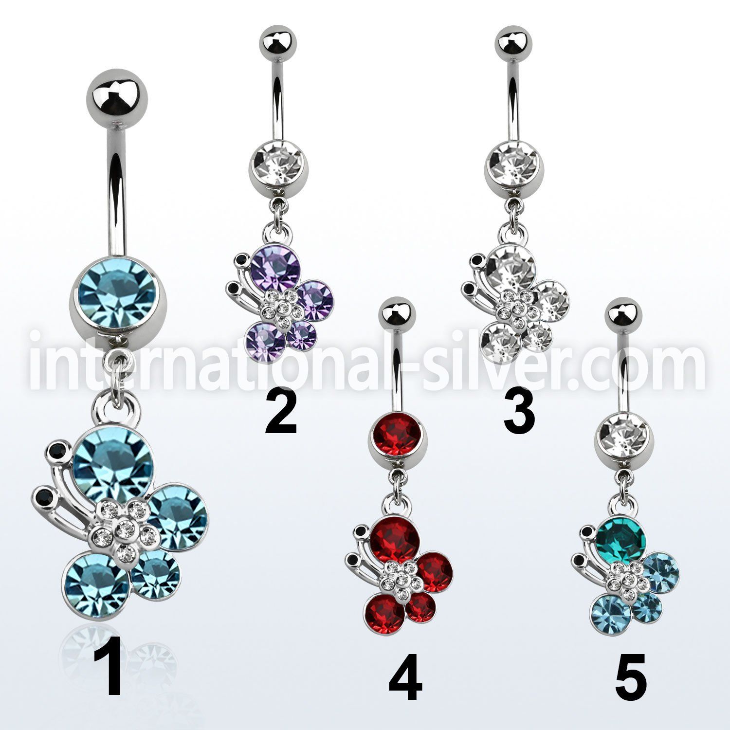 mcd587 belly rings surgical steel 316l belly button