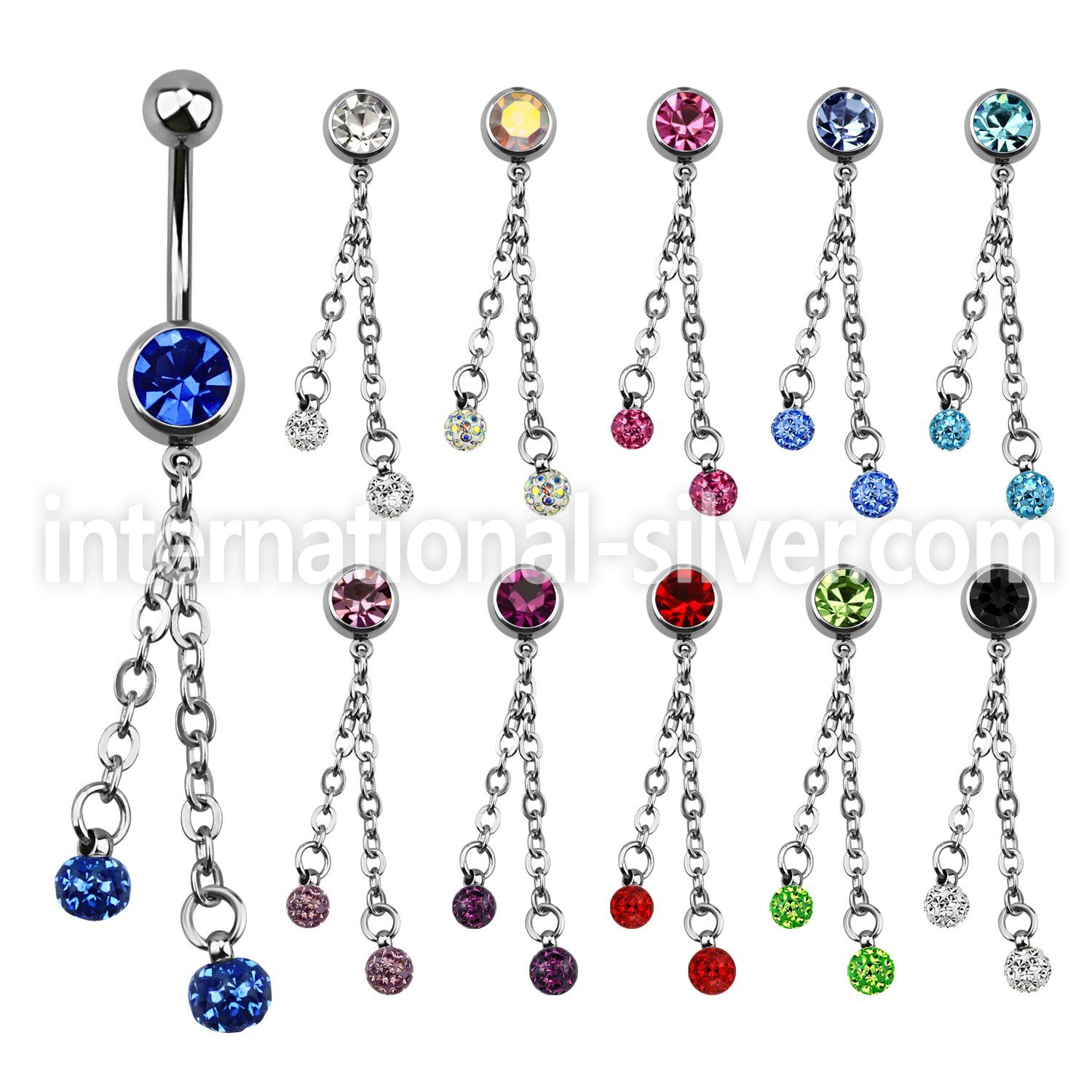 mcd628 belly rings surgical steel 316l belly button