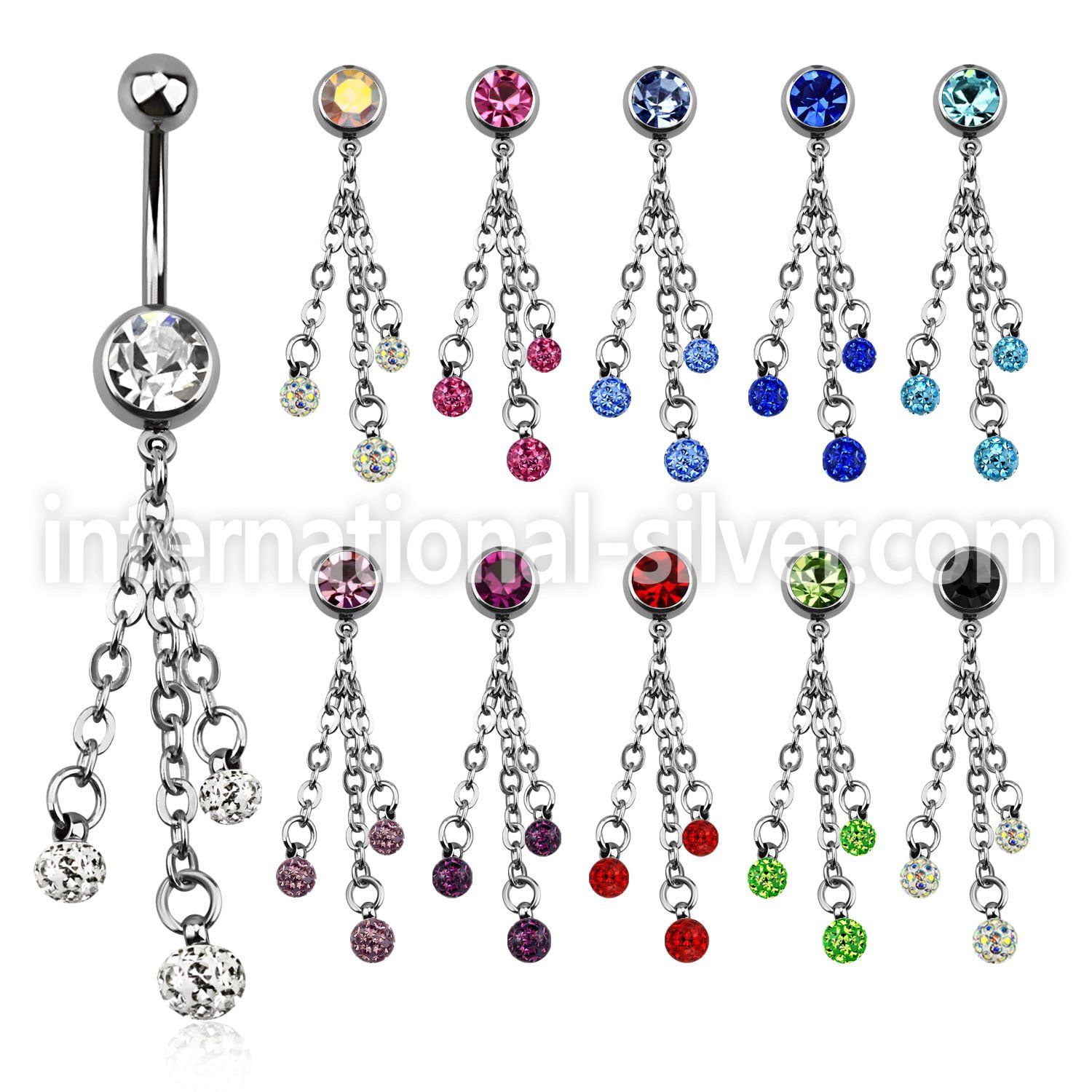 mcd629 belly rings surgical steel 316l belly button