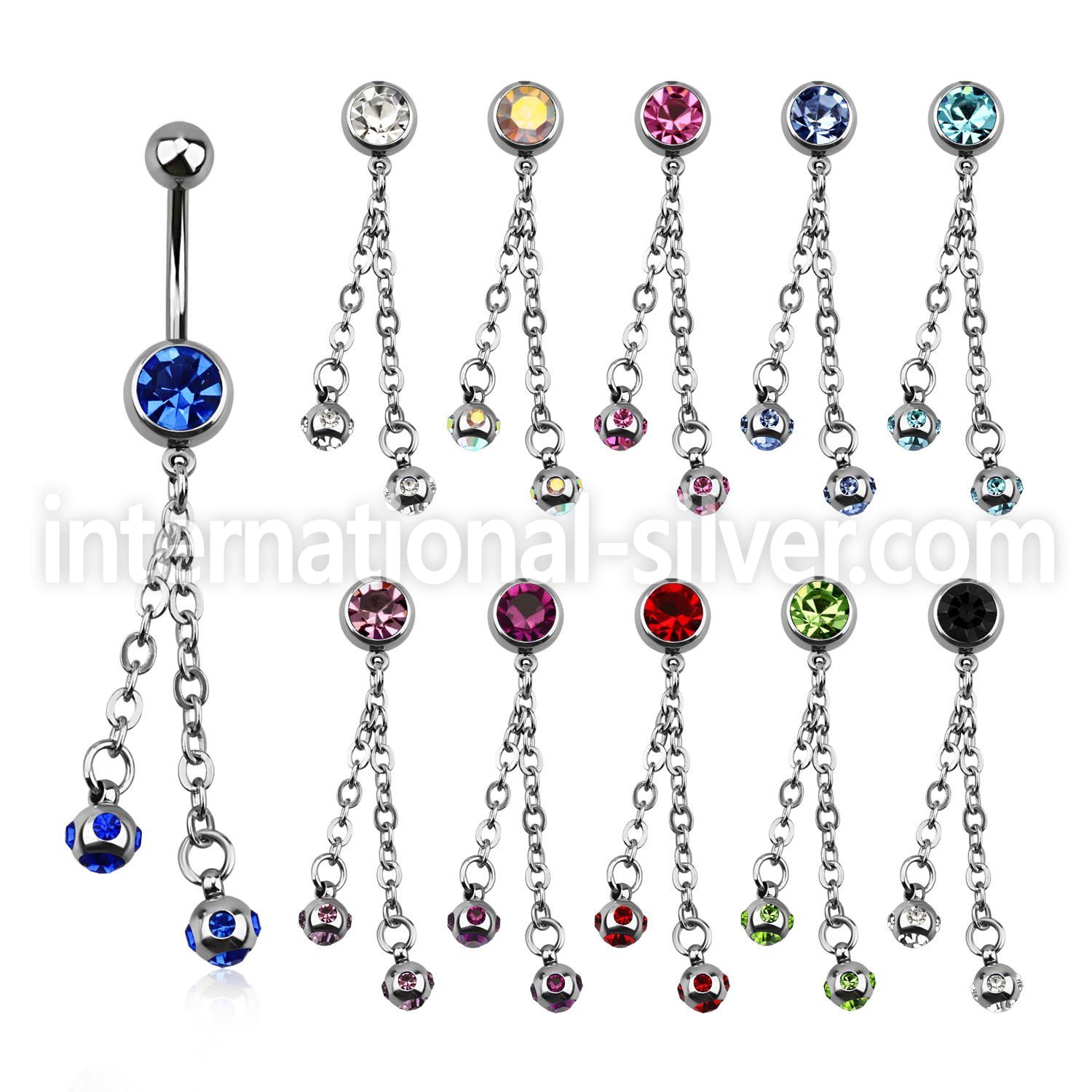 mcd630 belly rings surgical steel 316l belly button