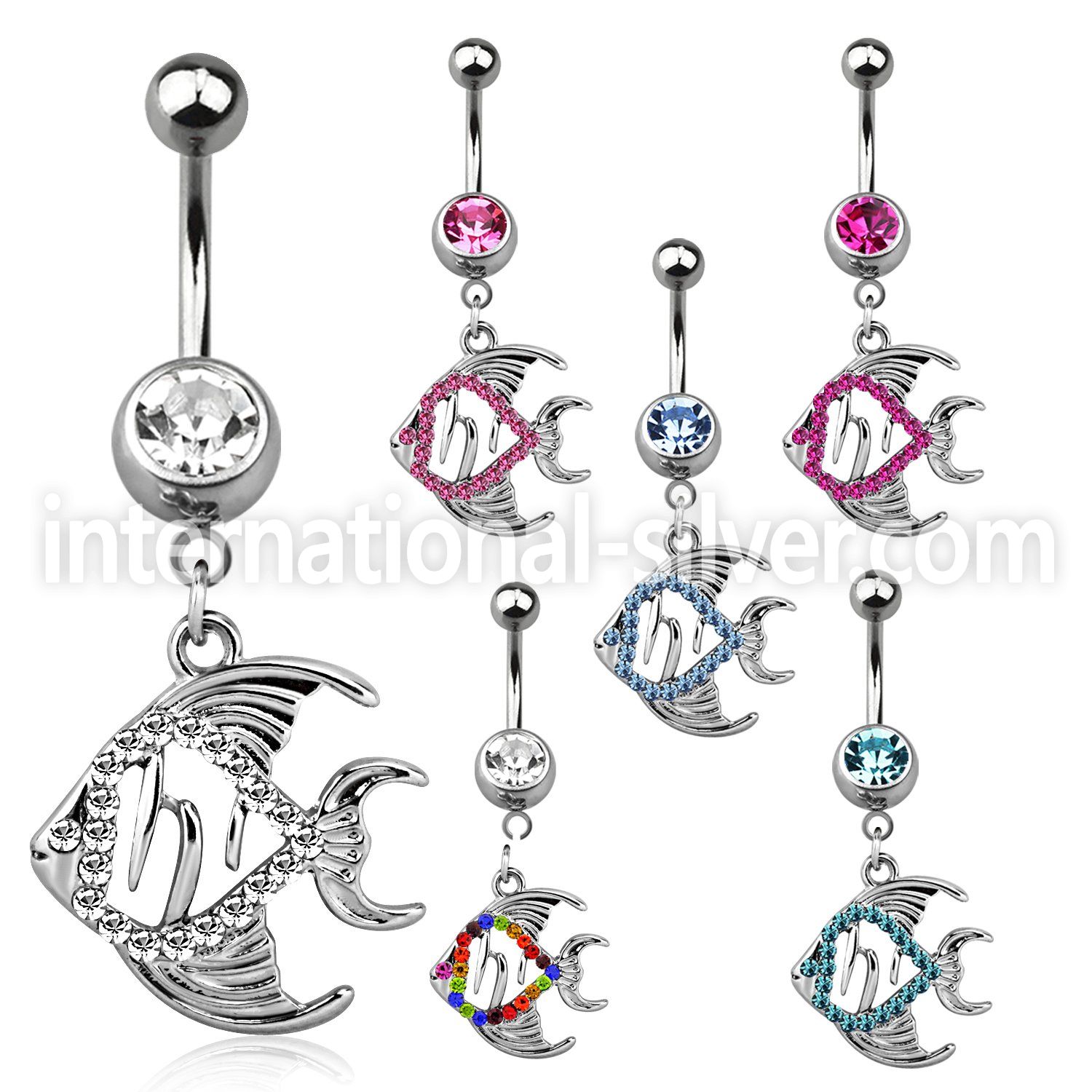 mcd647 belly rings surgical steel 316l belly button