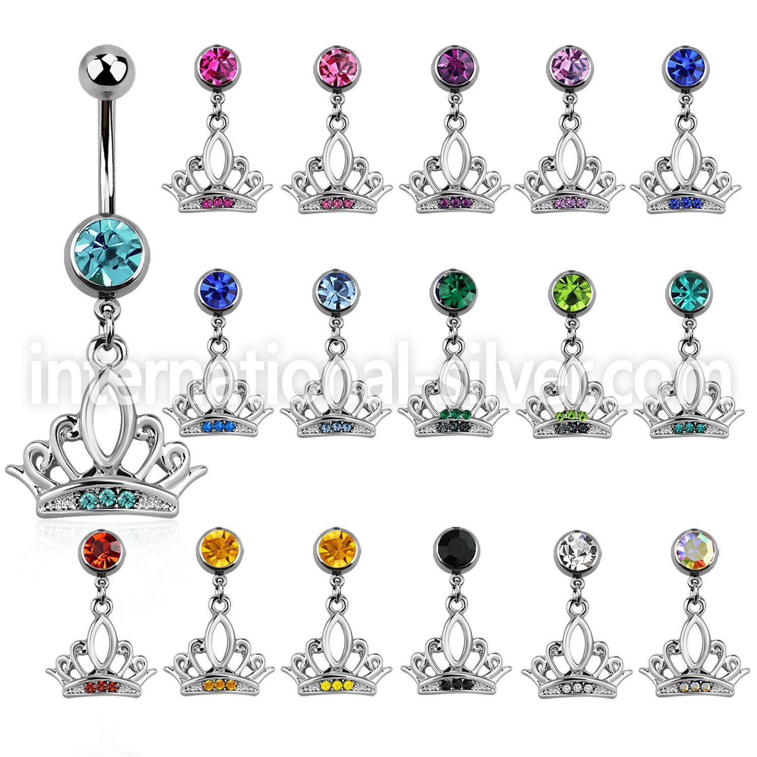 mcd649 belly rings surgical steel 316l belly button