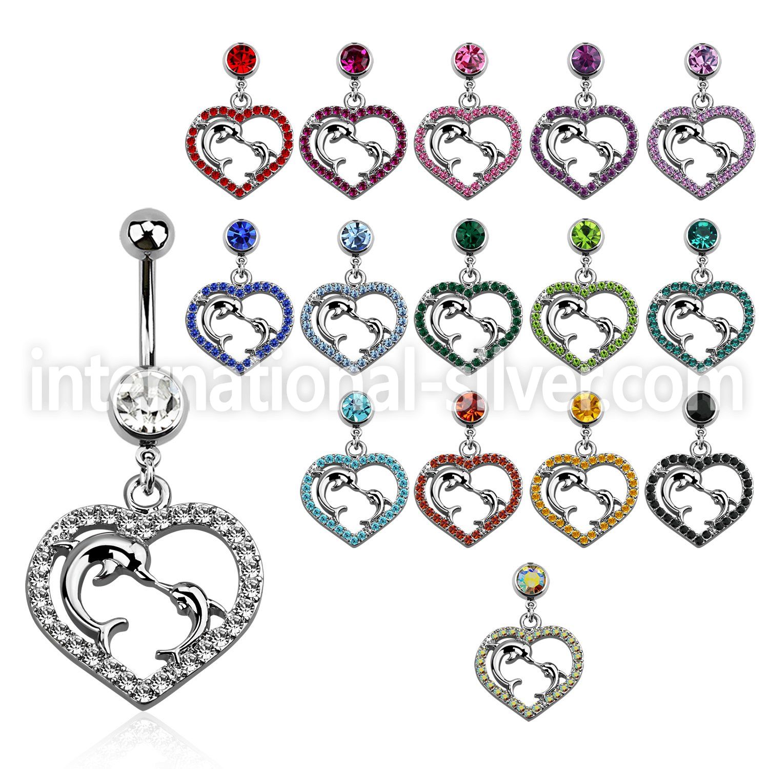 mcd689 belly rings surgical steel 316l belly button