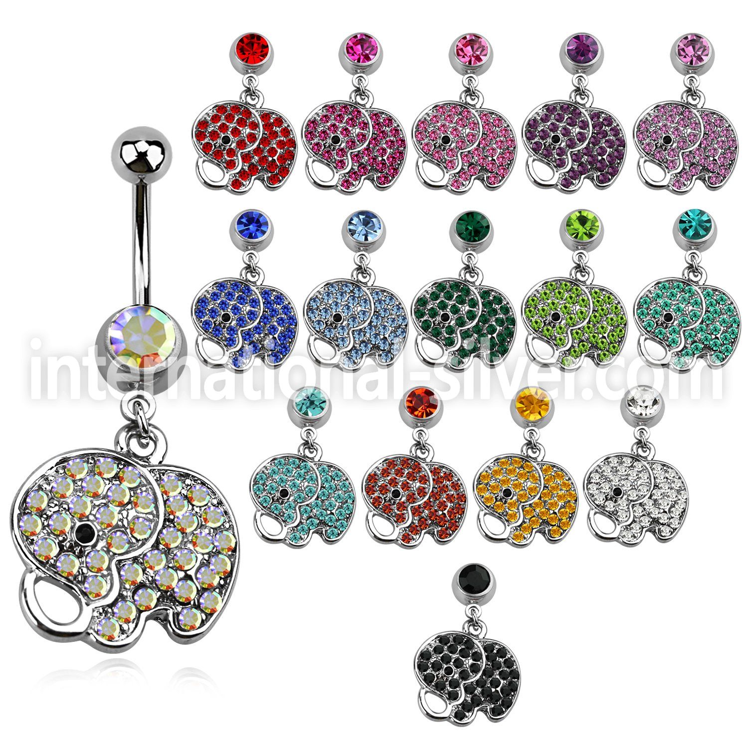mcd690 belly rings surgical steel 316l belly button