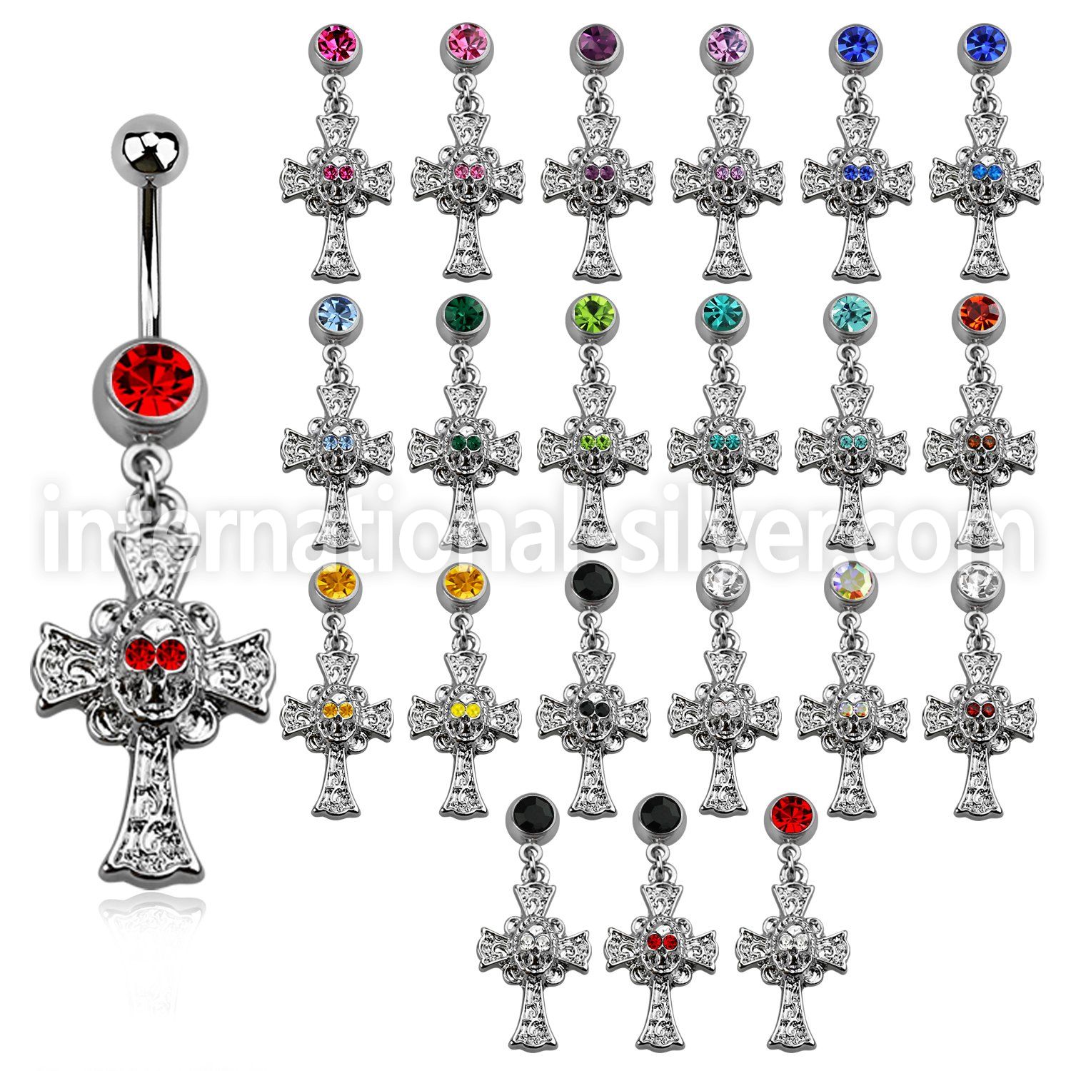mcd694 belly rings surgical steel 316l belly button