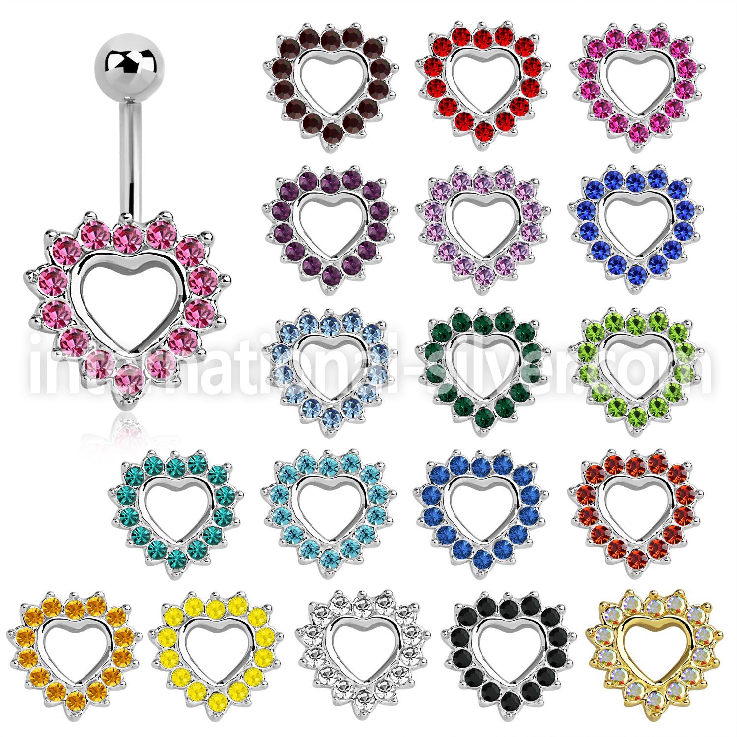 mcd708 stainless steel belly bananas belly piercing