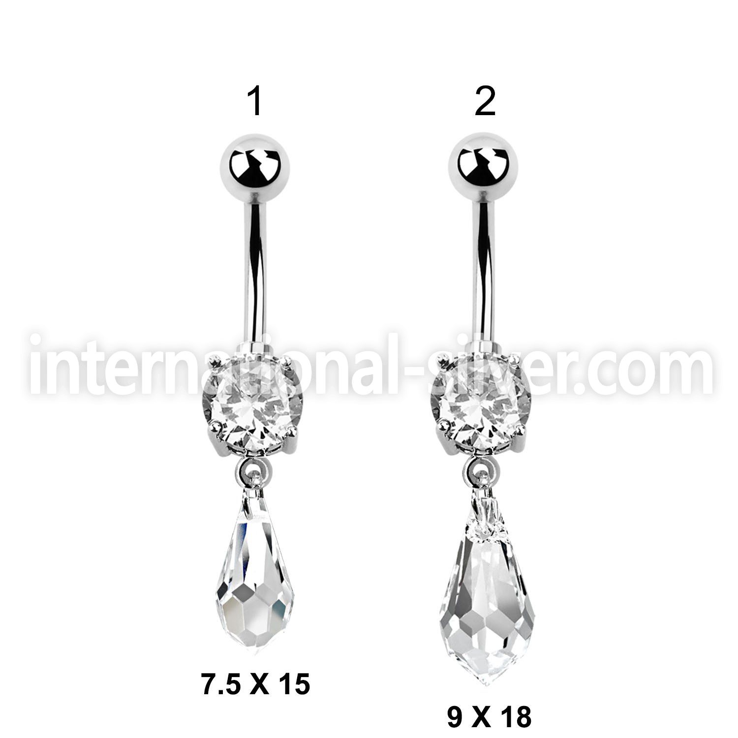 mcd712 belly rings surgical steel 316l belly button