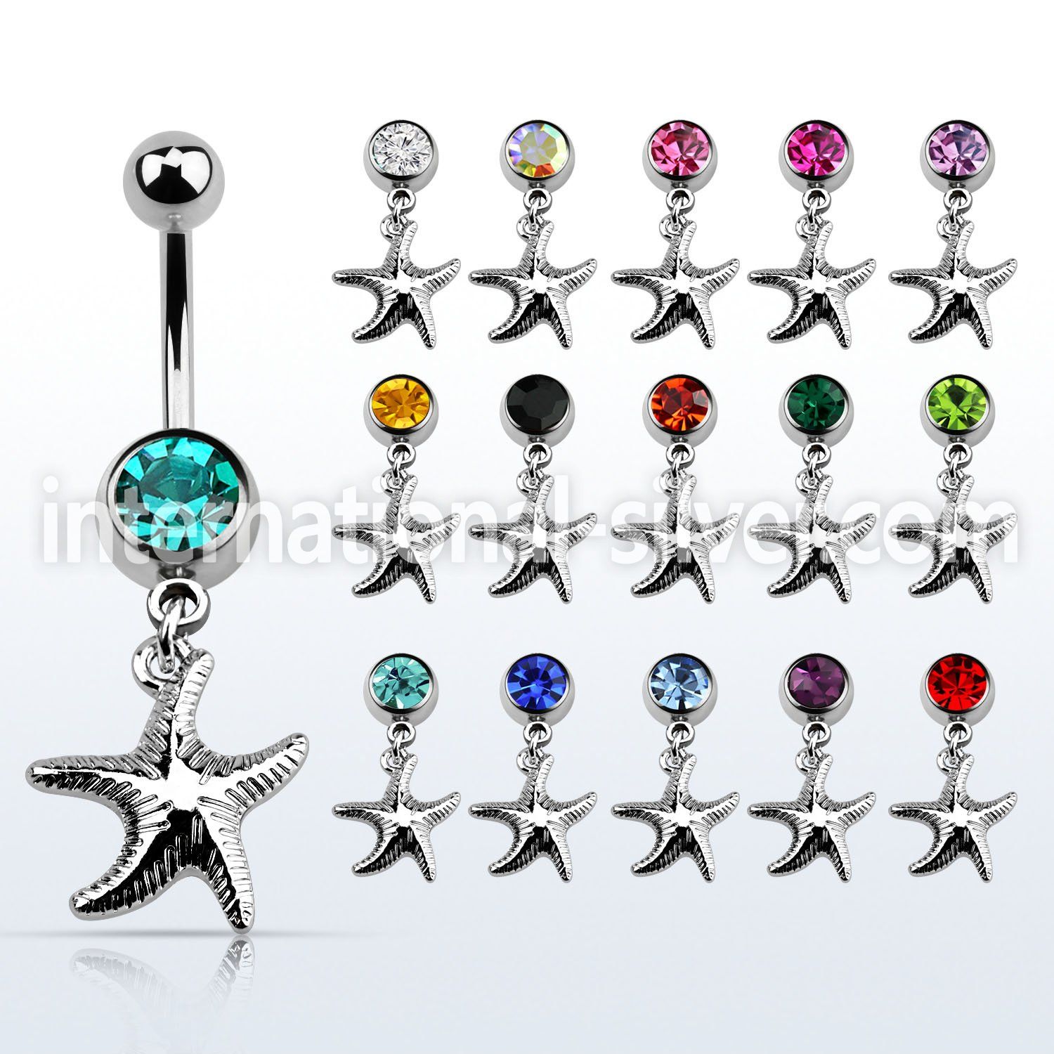 mcd727 belly rings surgical steel 316l belly button