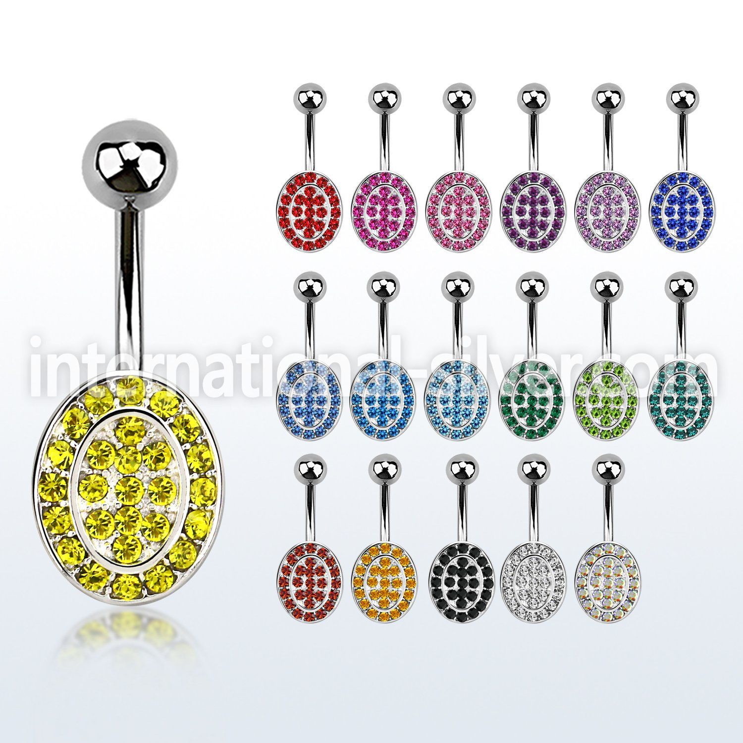 mcd752 belly rings surgical steel 316l belly button
