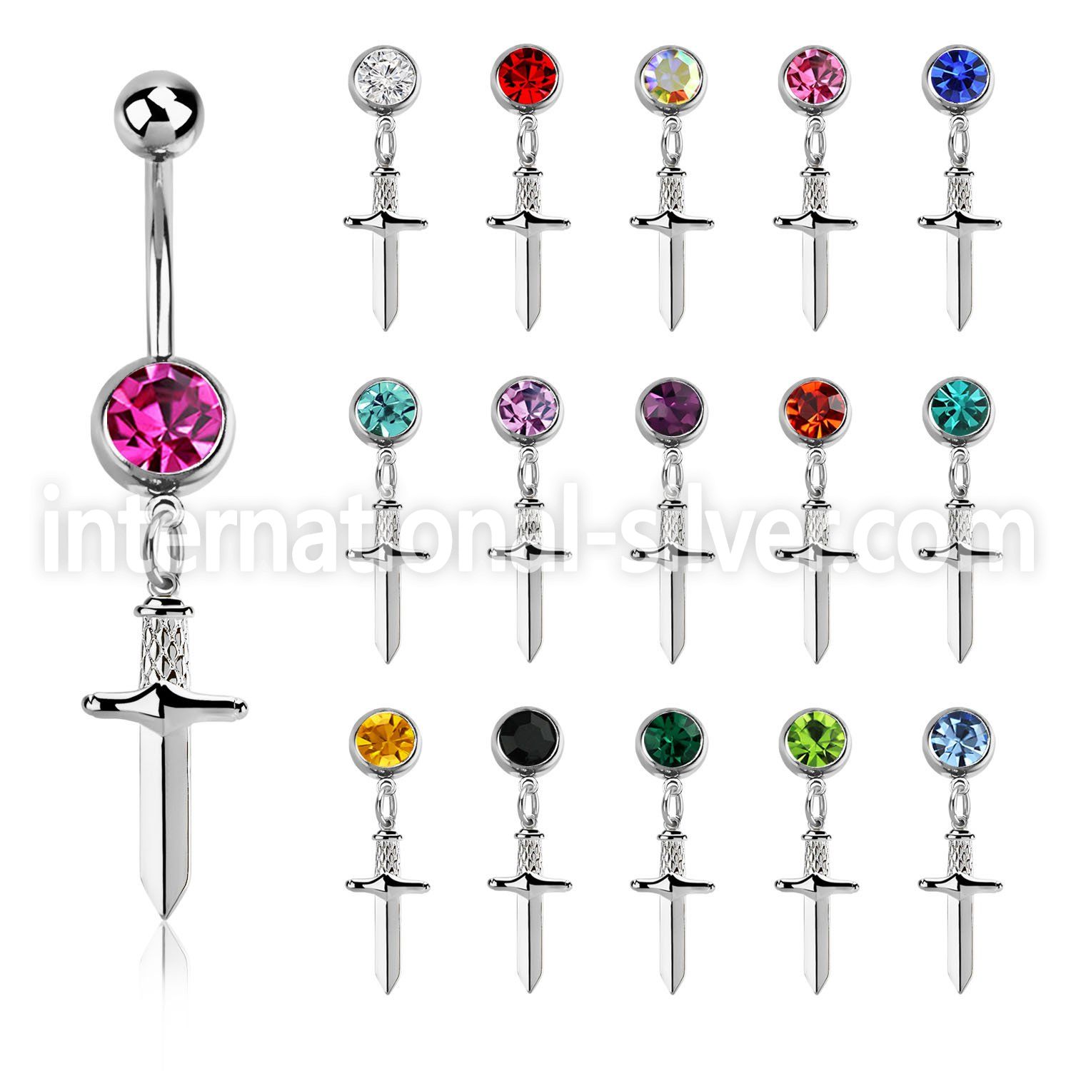 mcd768 surgical steel belly bananas belly piercing