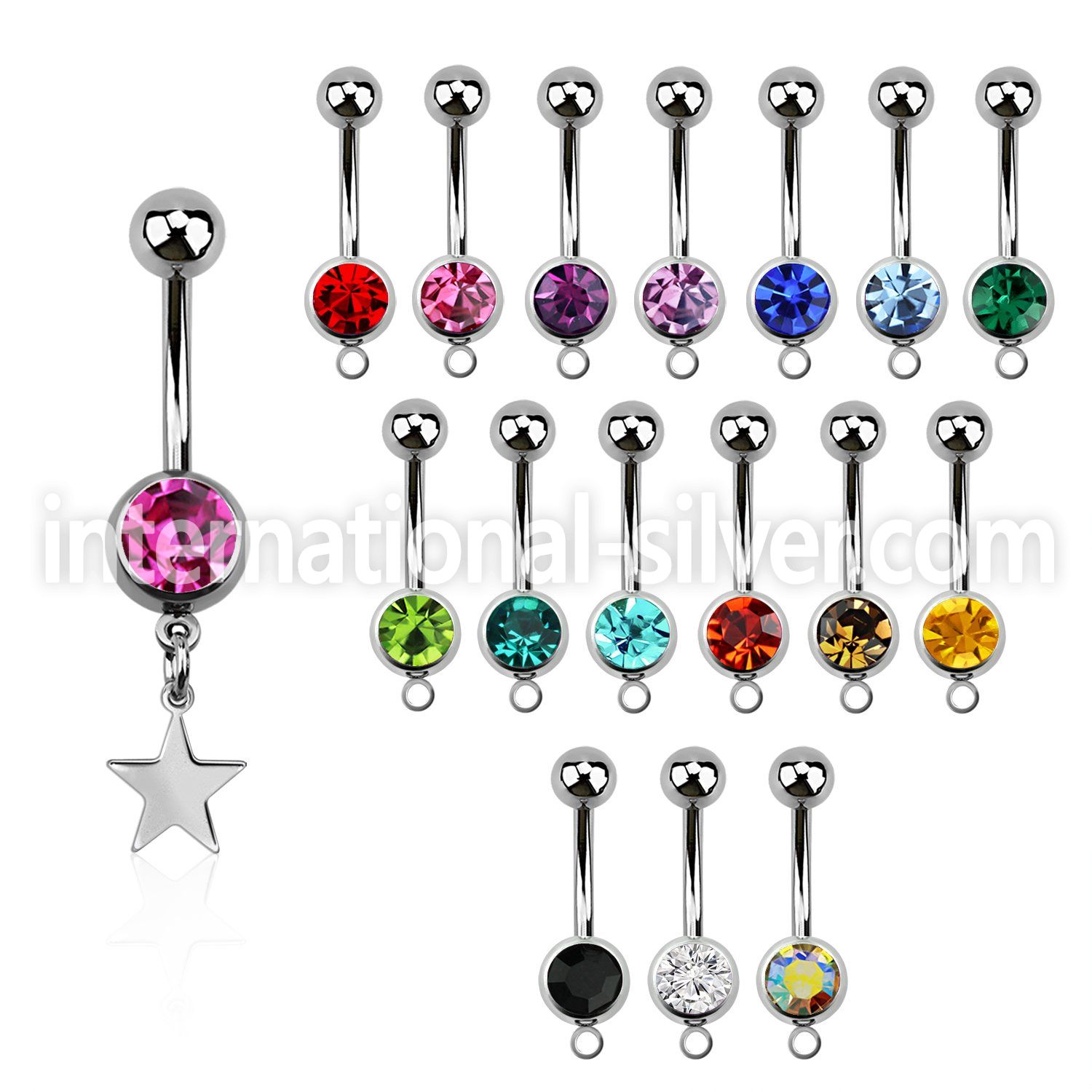 mcd770 surgical steel belly bananas belly piercing