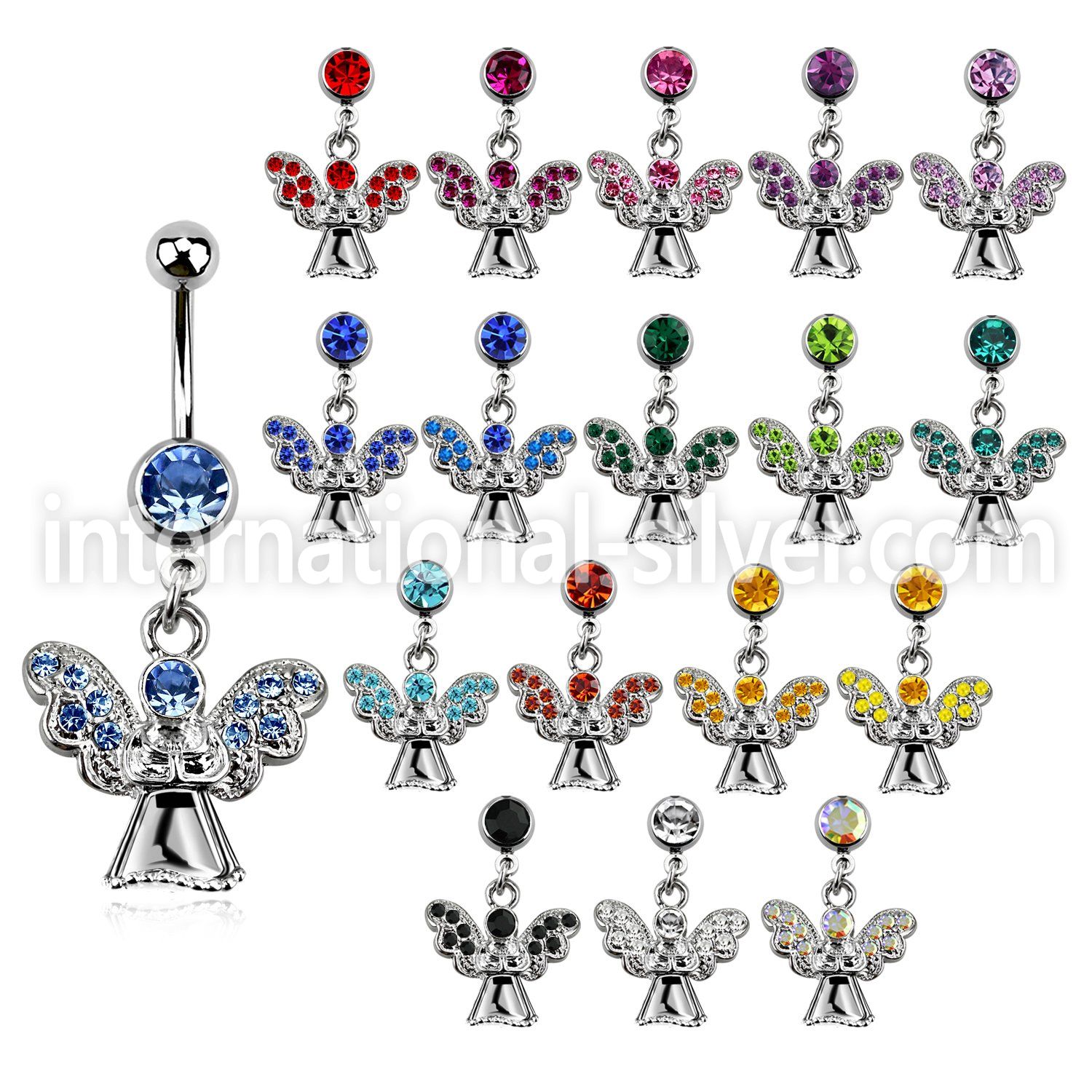 mcdang2 belly rings surgical steel 316l belly button