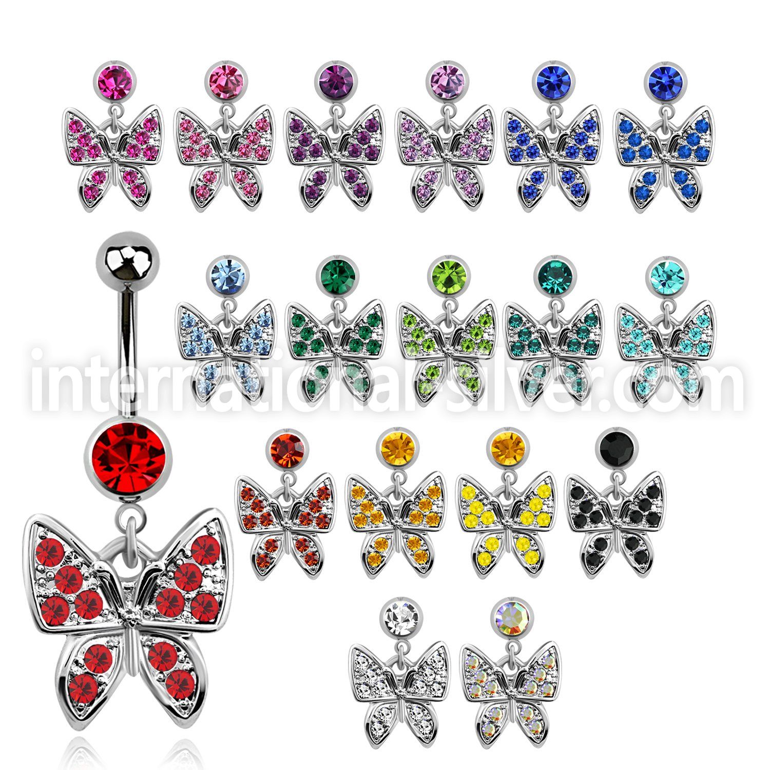 mcdbut7 belly rings surgical steel 316l belly button