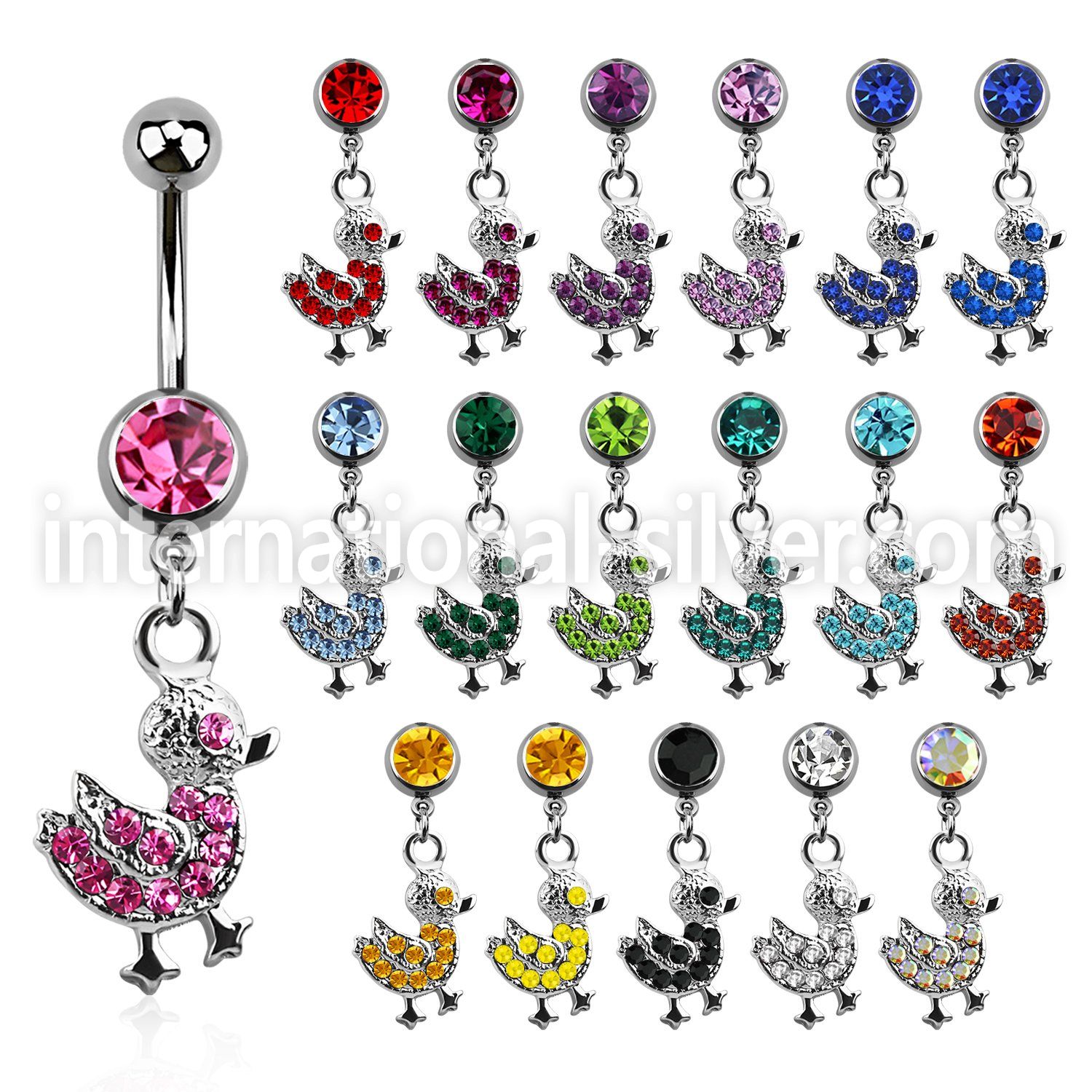 mcddk2 belly rings surgical steel 316l belly button