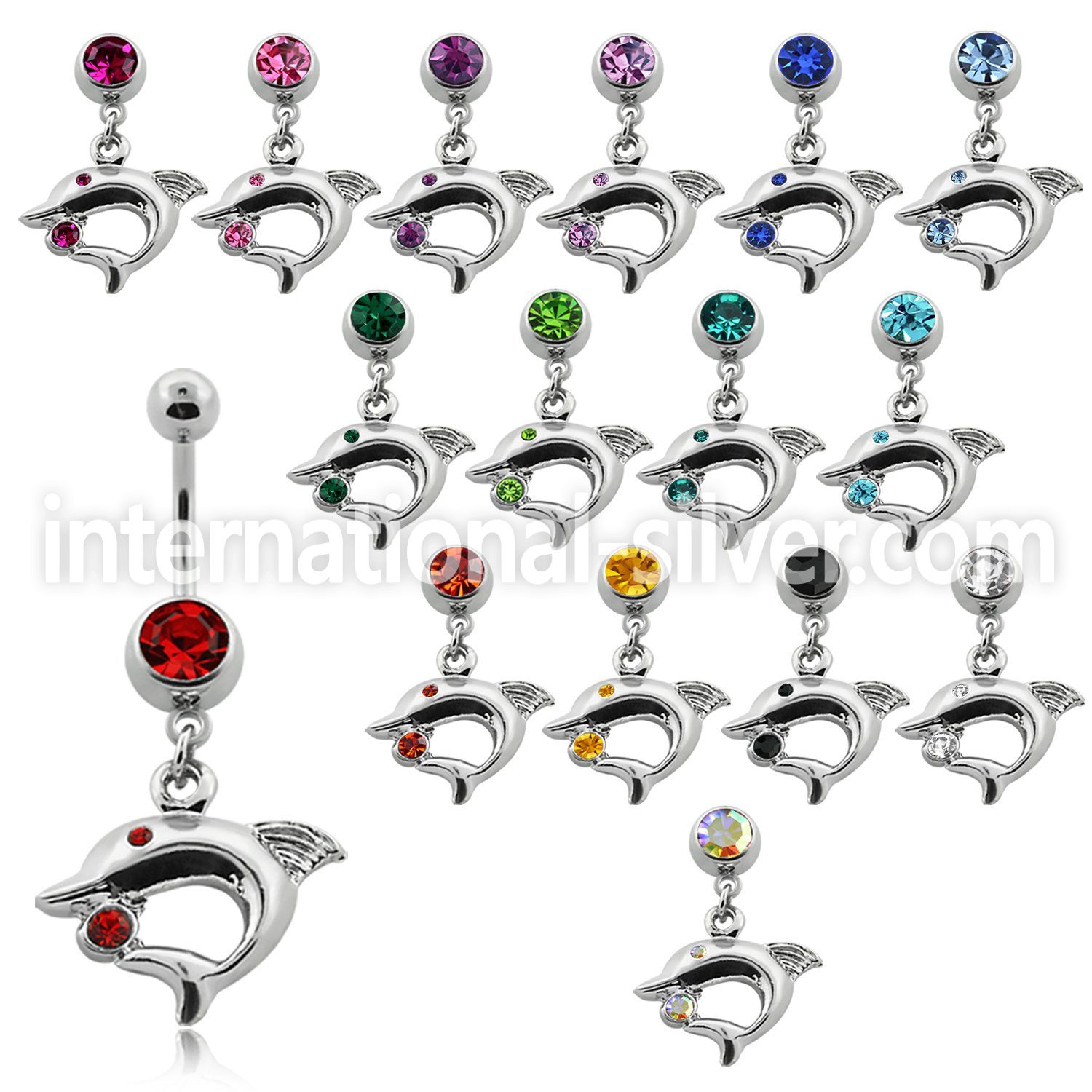 mcddp4 belly rings surgical steel 316l belly button
