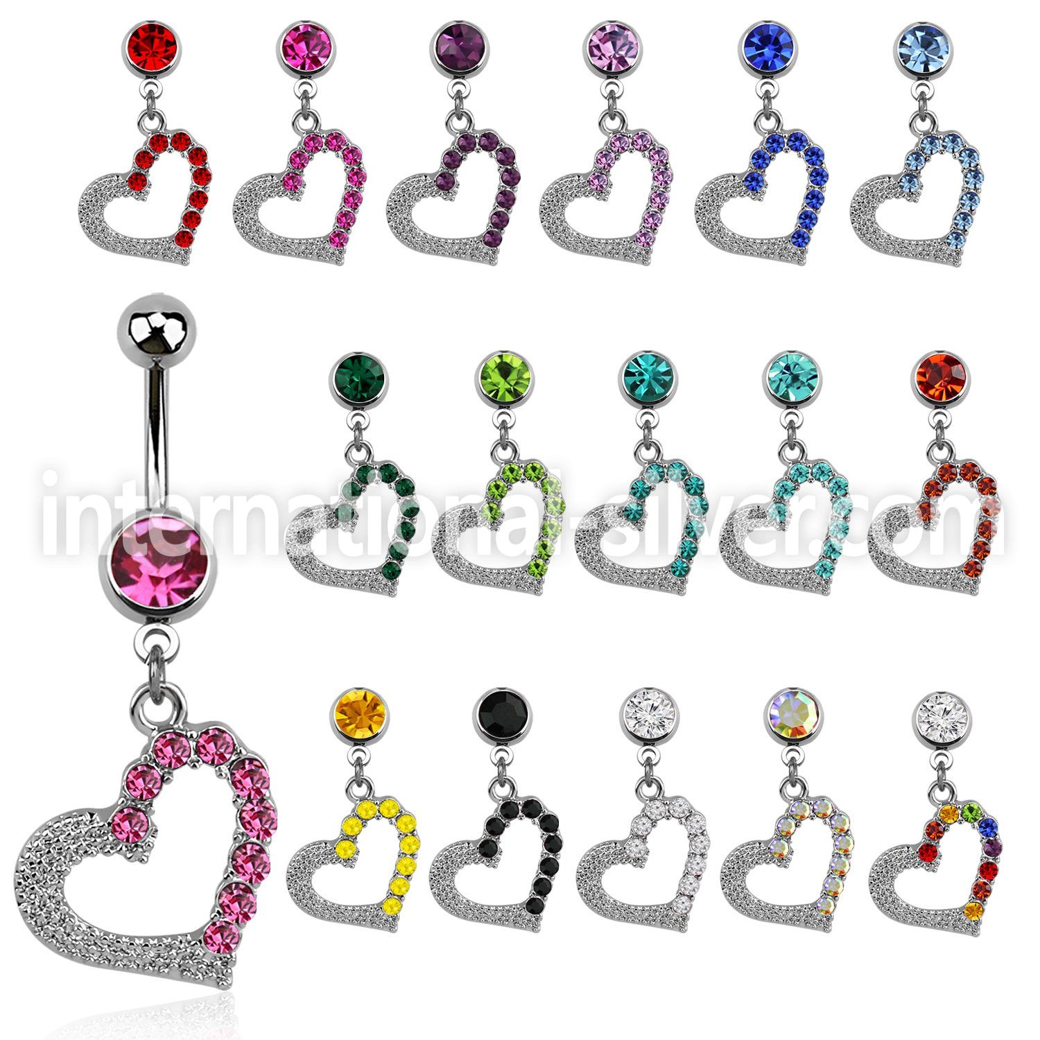 mcdhrc4 belly rings surgical steel 316l belly button