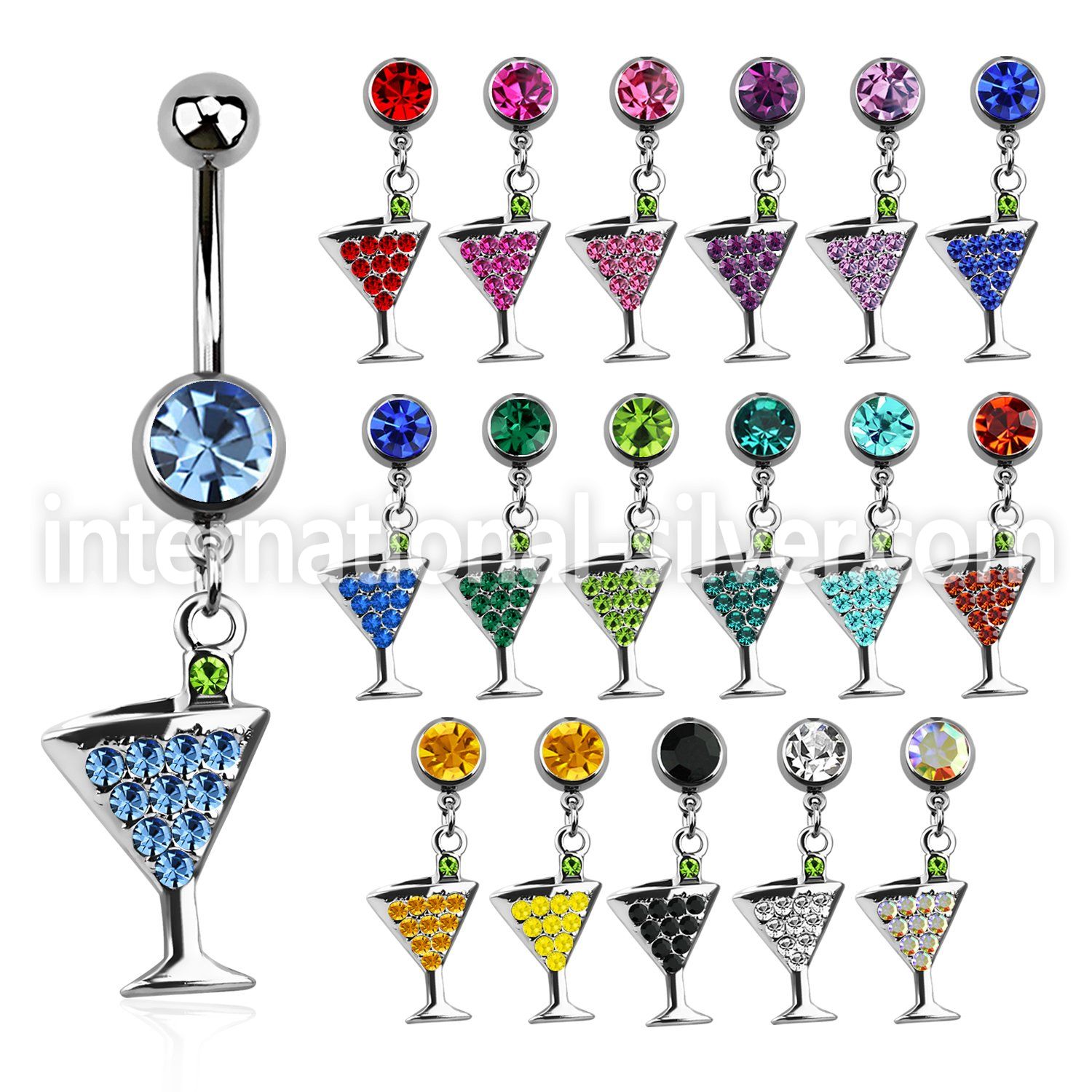 mcdmar2 belly rings surgical steel 316l belly button