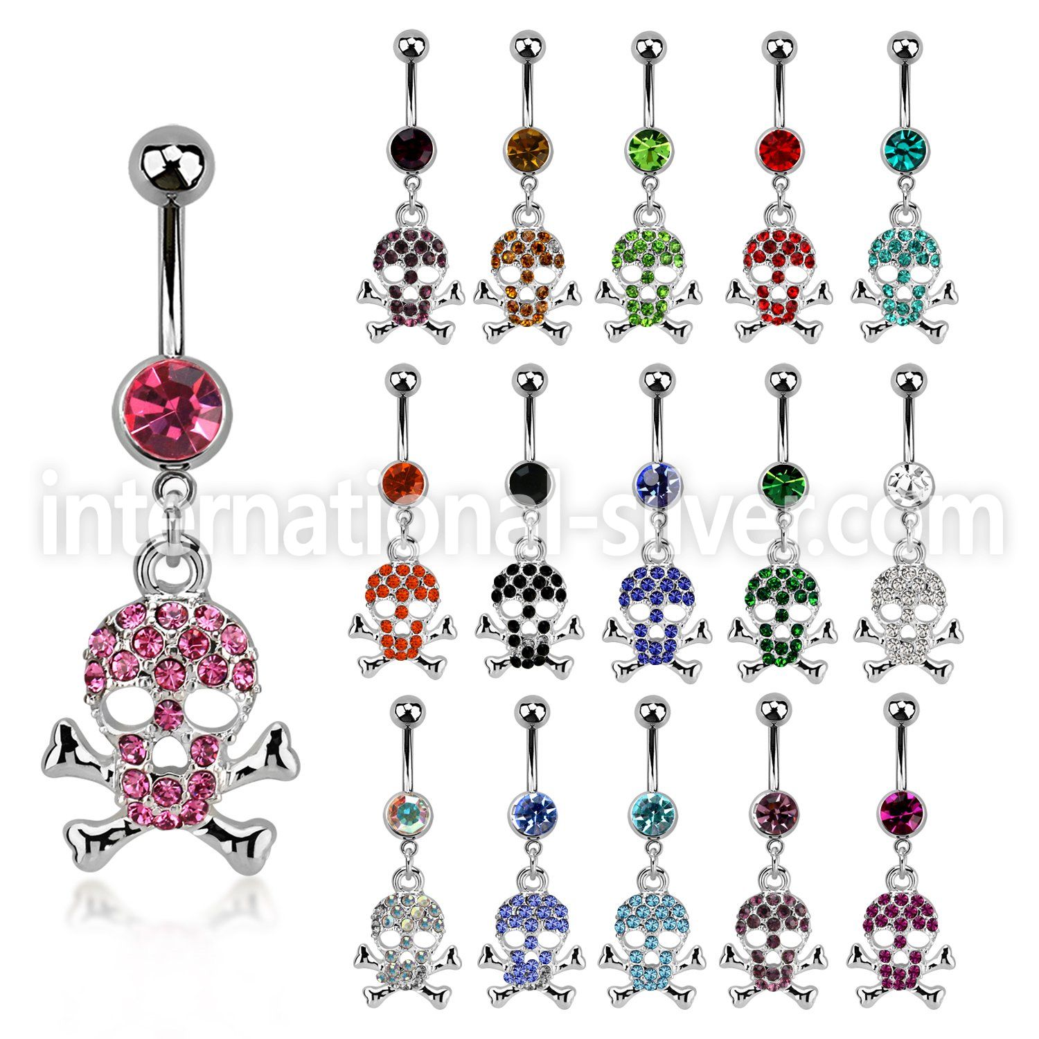mcdsk5 belly rings surgical steel 316l belly button