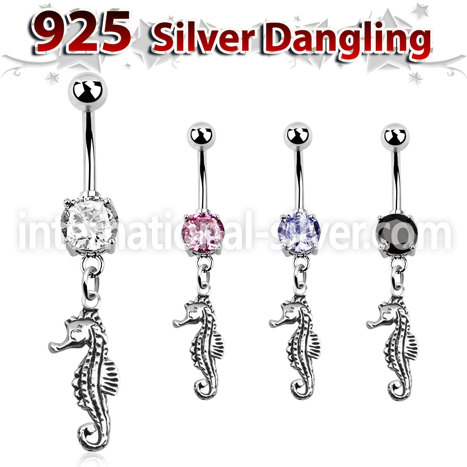 mcdvd13 belly rings surgical steel 316l belly button