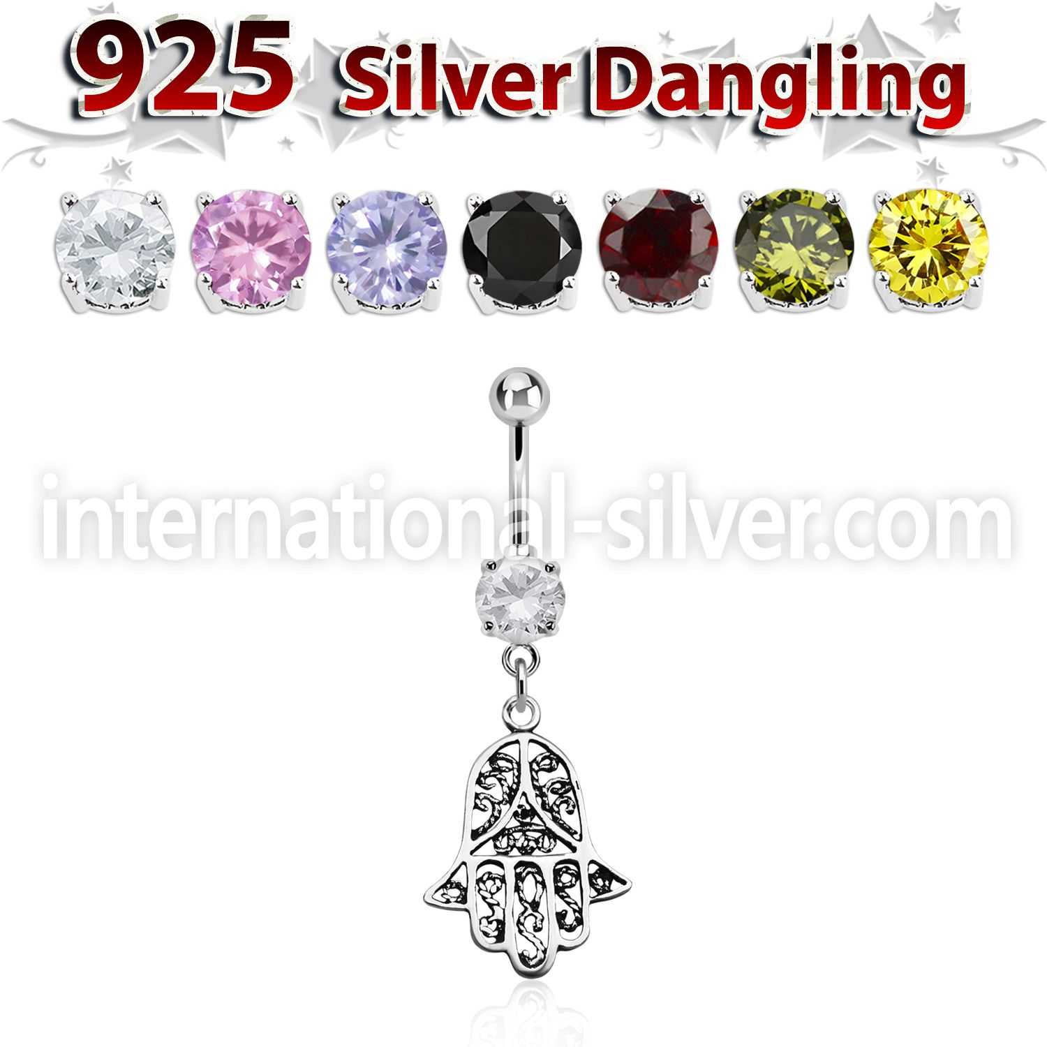 mcdvd14 belly rings surgical steel 316l belly button
