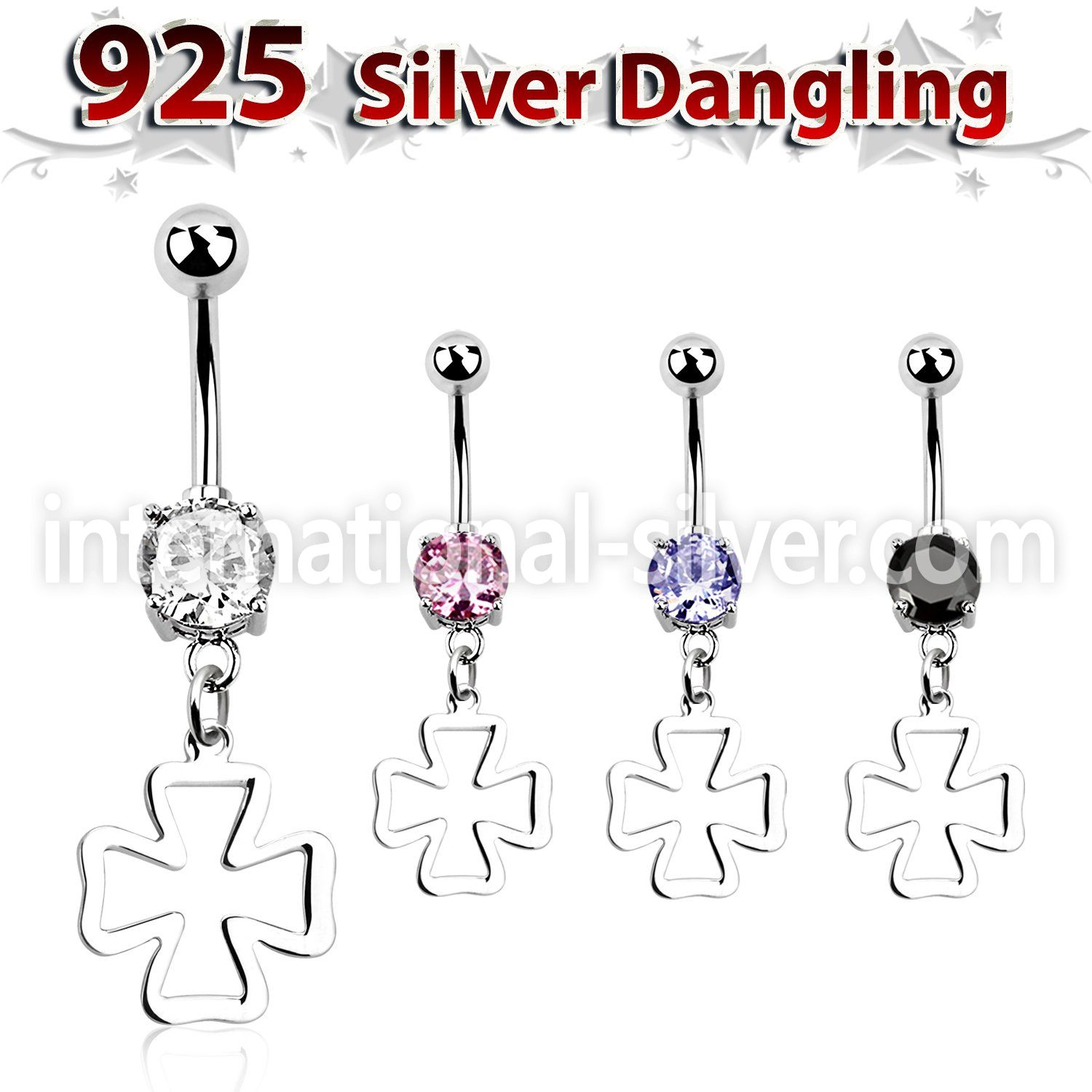 mcdvd19 belly rings surgical steel 316l belly button