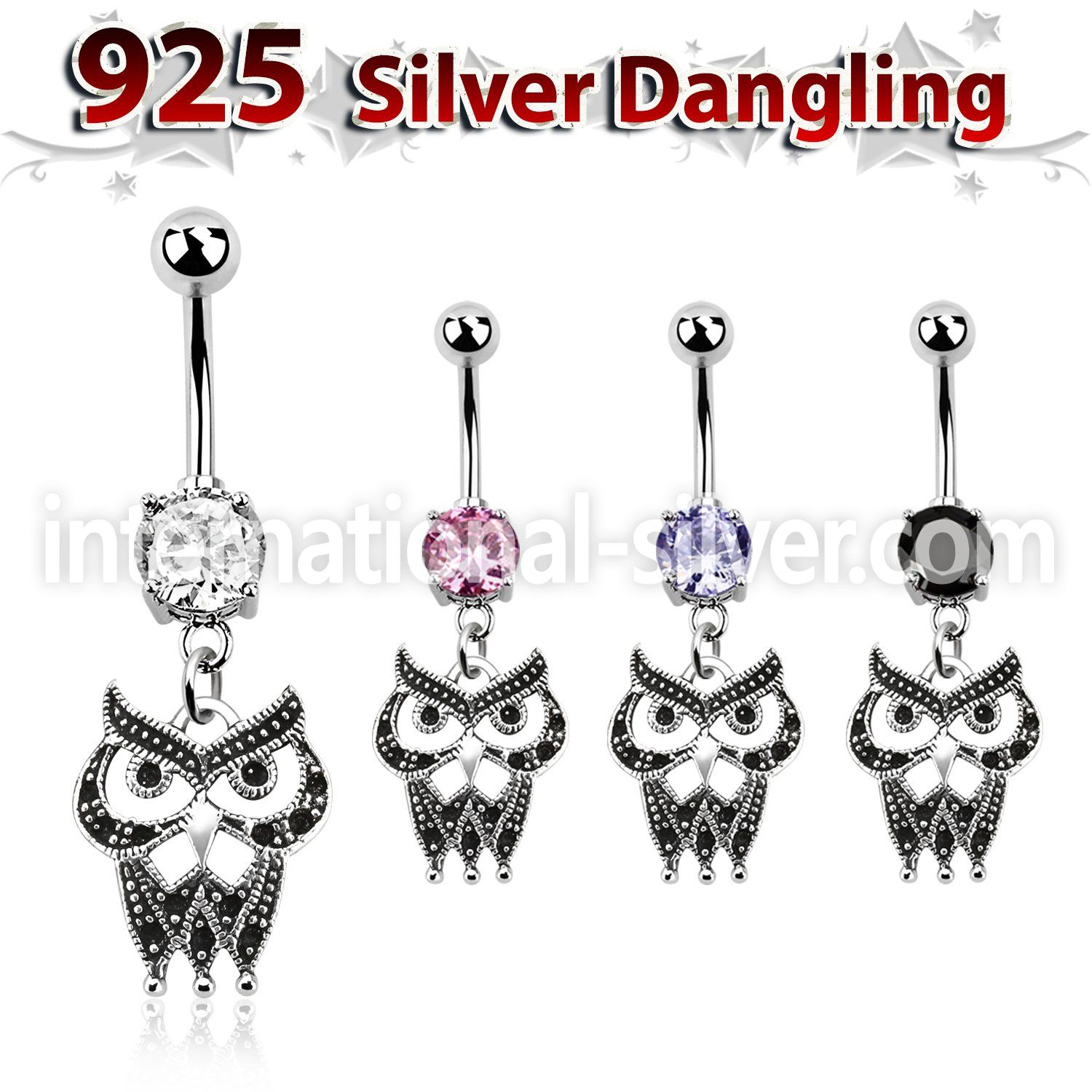mcdvd21 belly rings surgical steel 316l belly button
