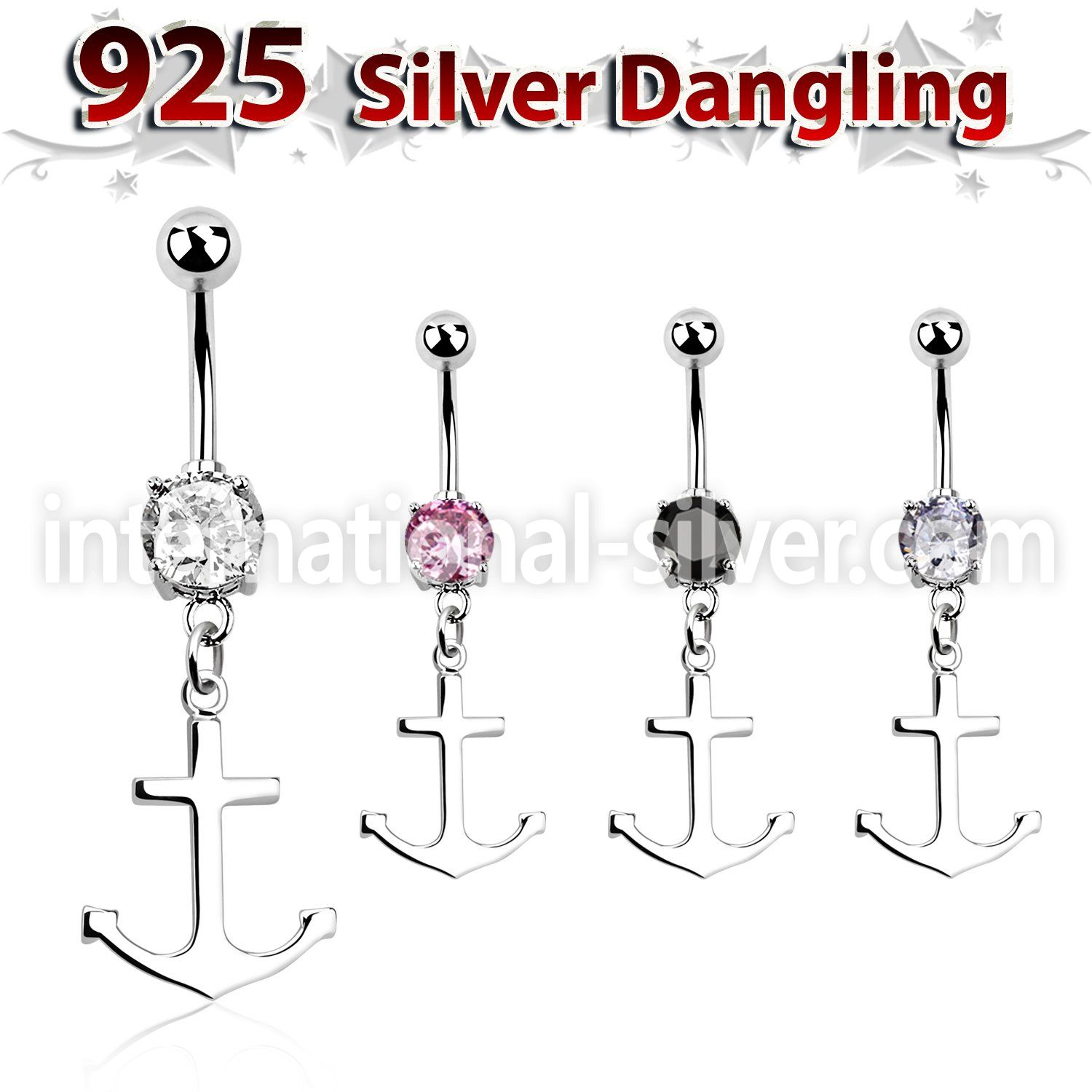 mcdvd22 belly rings surgical steel 316l belly button