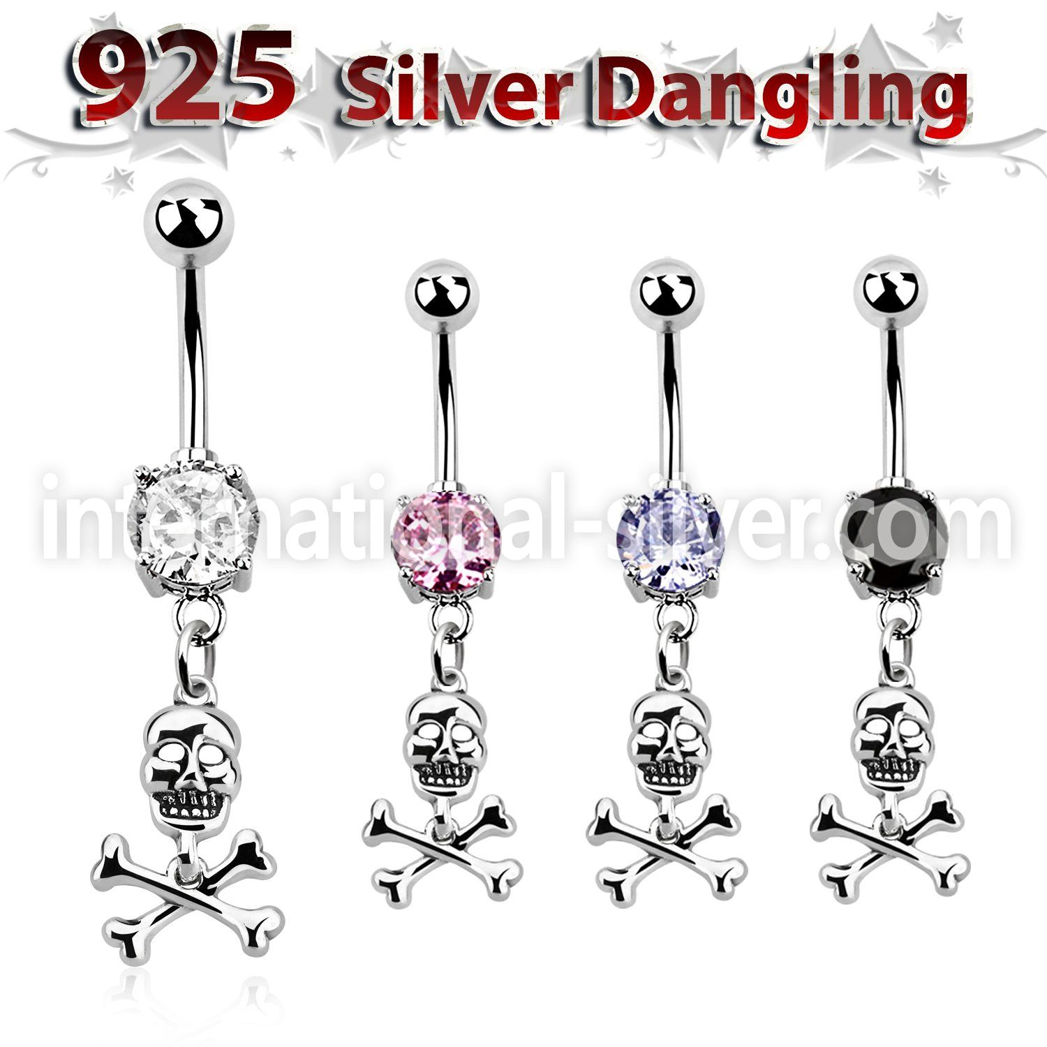 mcdvd28 belly rings surgical steel 316l belly button