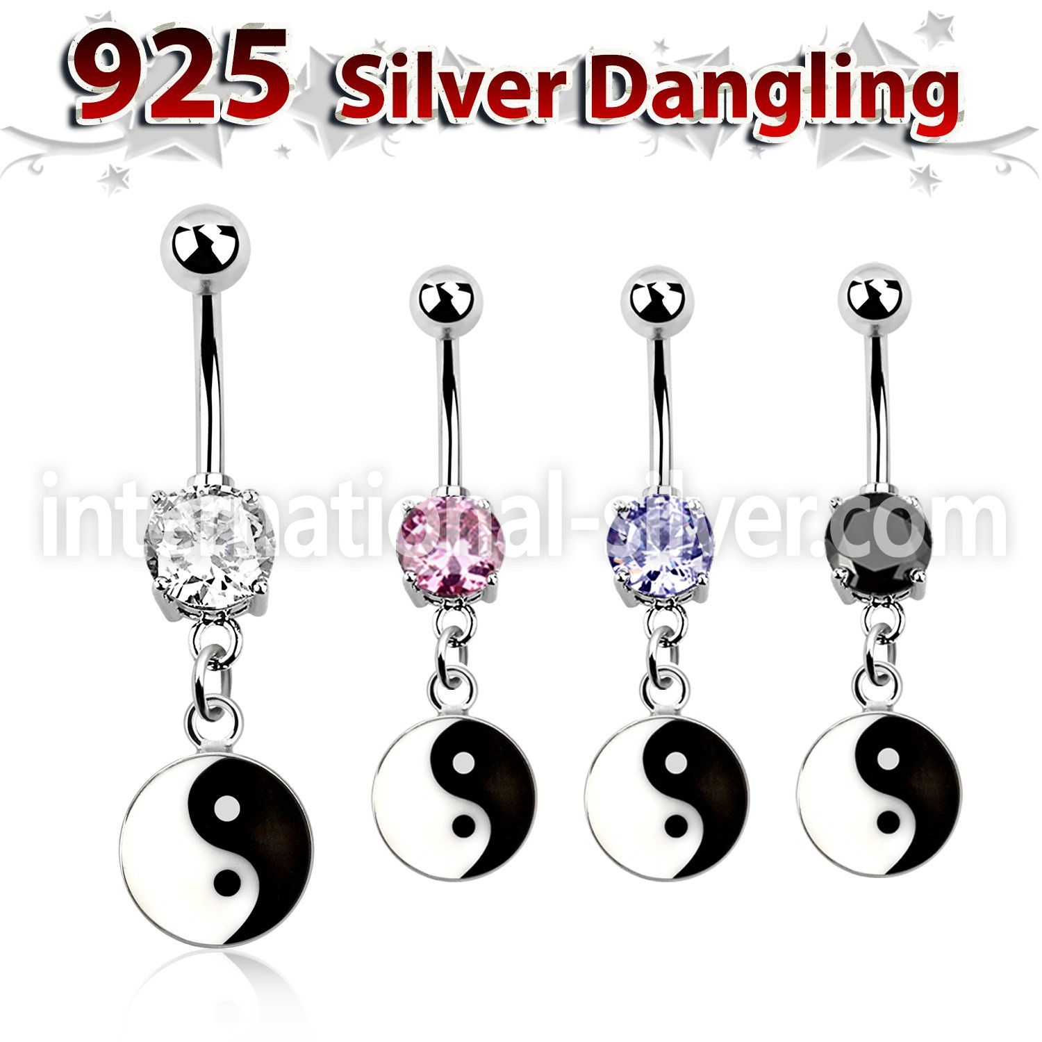 mcdvd30 belly rings surgical steel 316l belly button