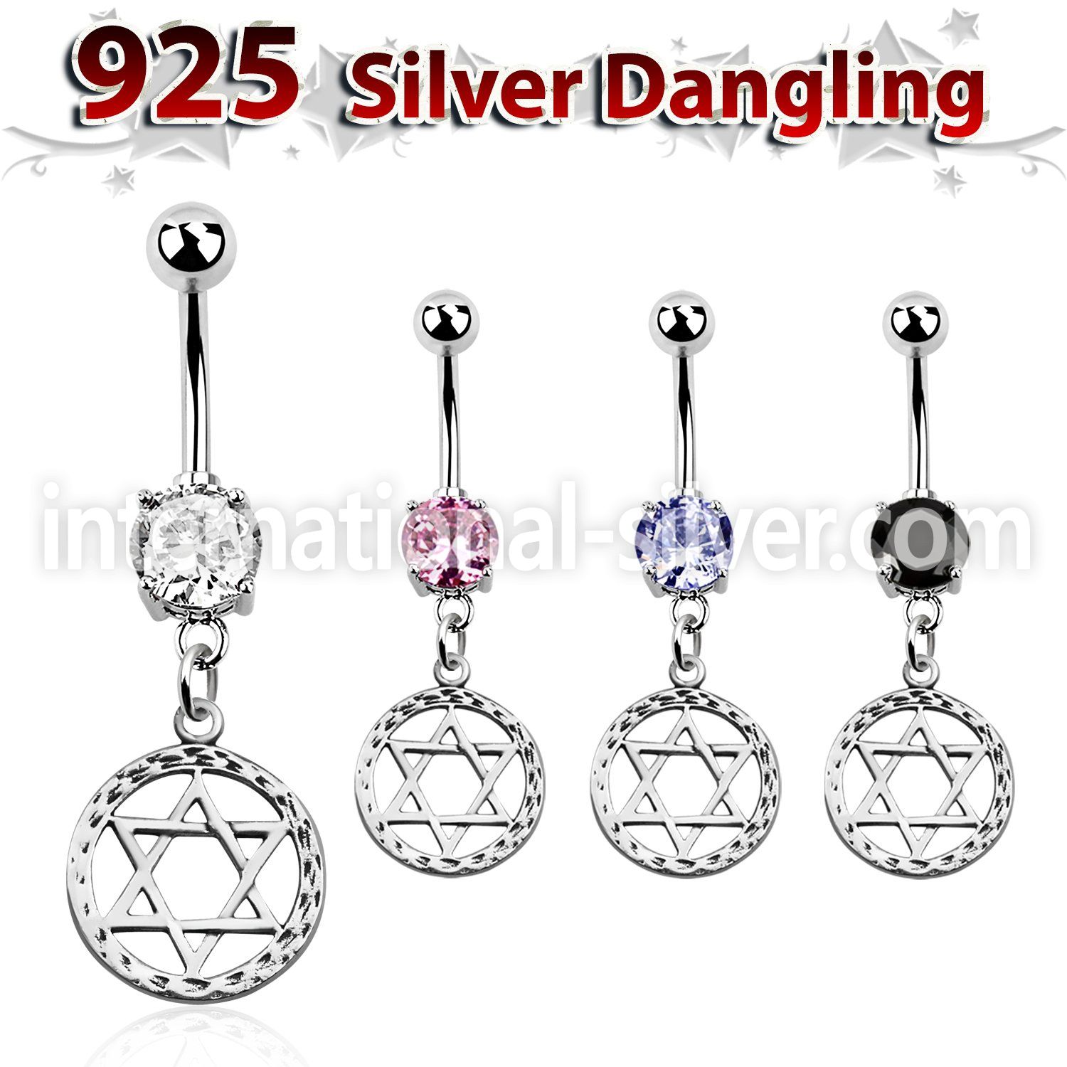 mcdvd6 belly rings surgical steel 316l belly button