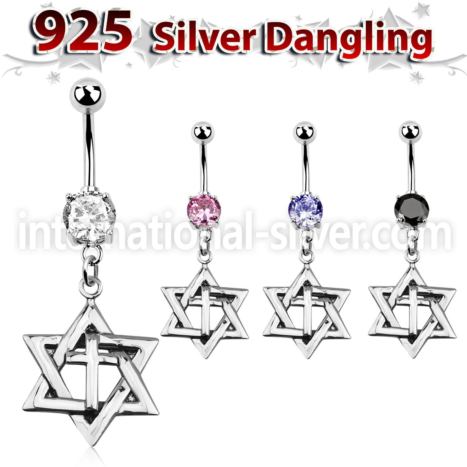 mcdvd7 belly rings surgical steel 316l belly button